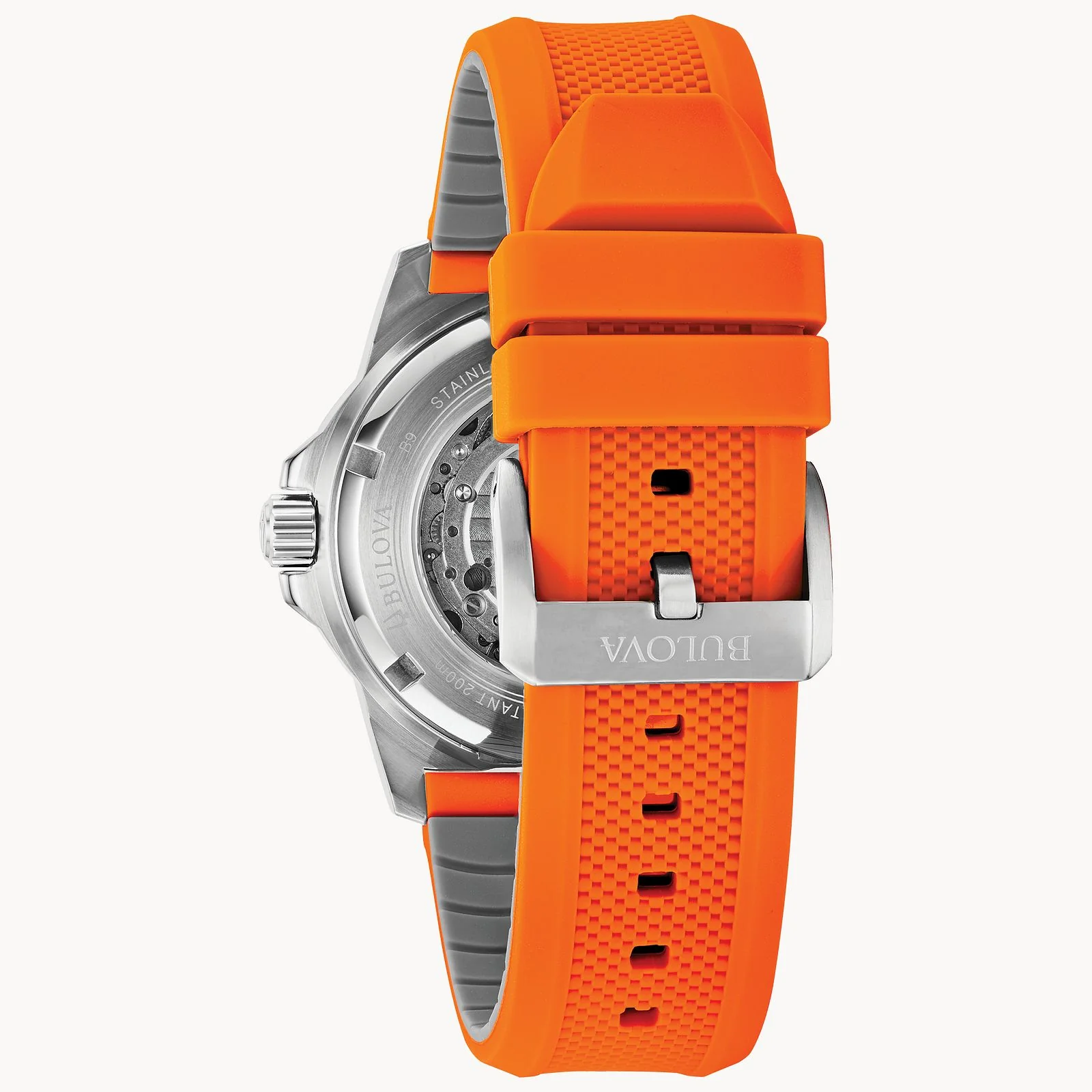98A226 Bulova Marine Star reloj de hombre banda de caucho 44mm - Image 4