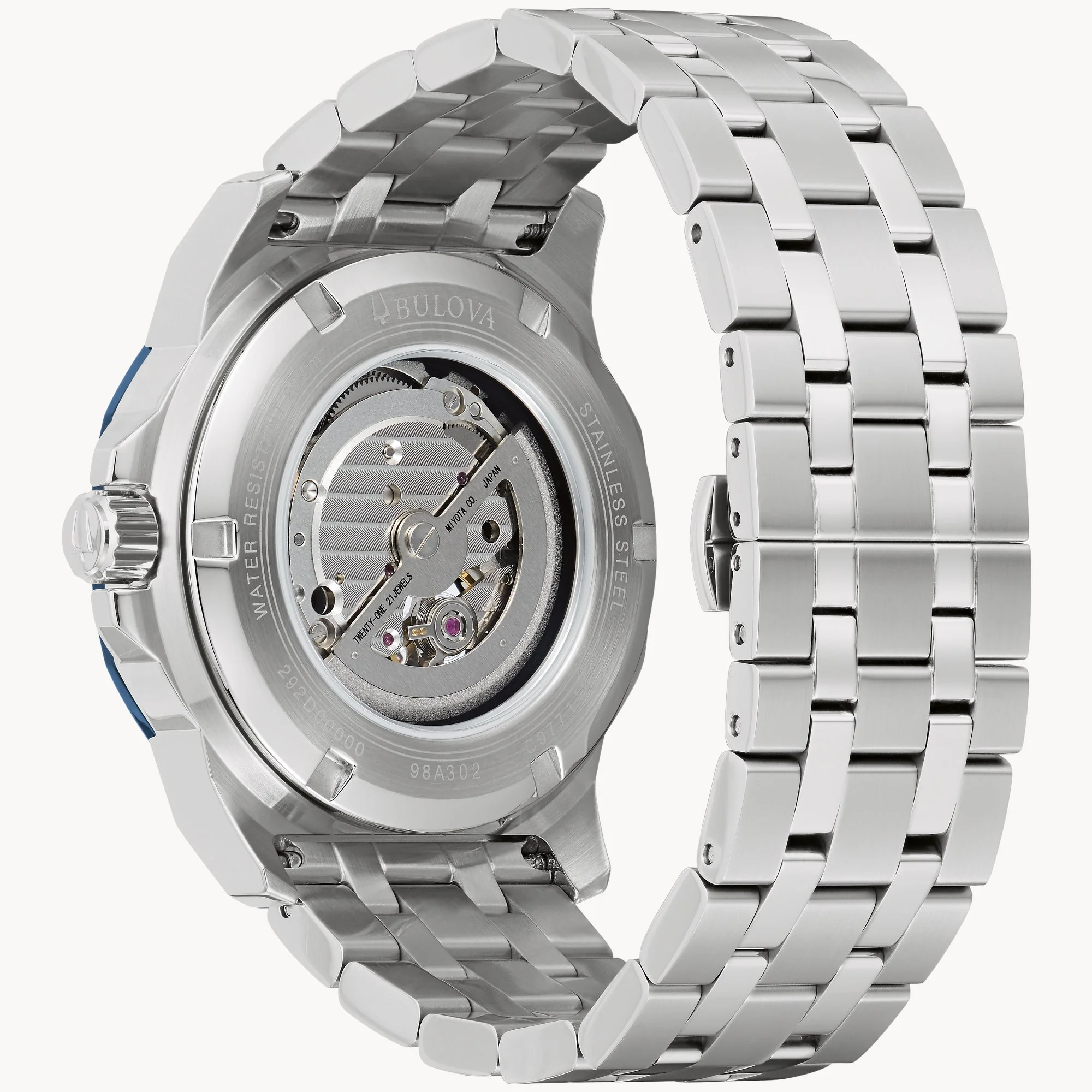 98A302 Reloj Bulova Marine Star Automático de hombre pulsera de metal - Image 2