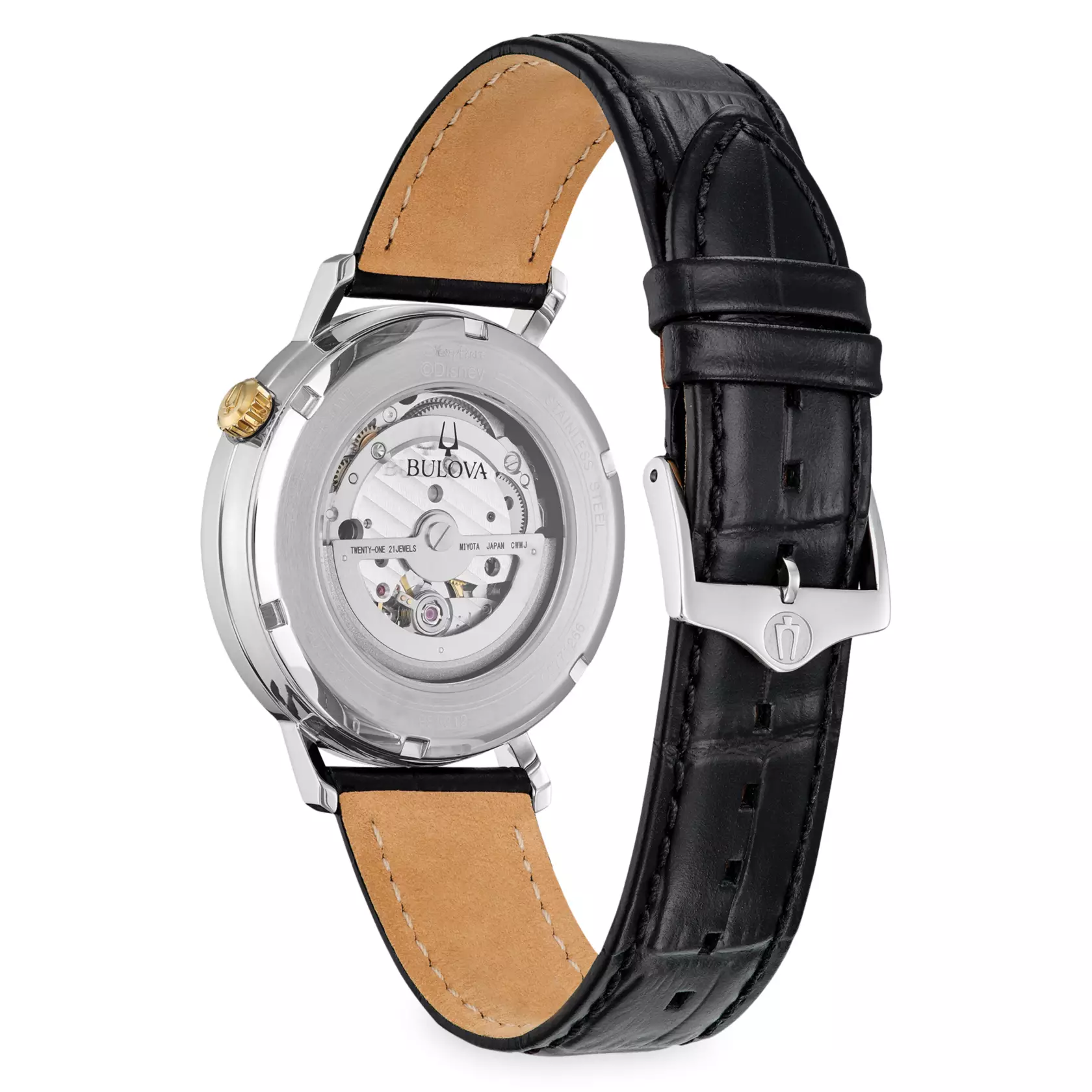98A312 Reloj Bulova Disney Mickey Mouse unisex pulsera de piel 41 mm - Image 2