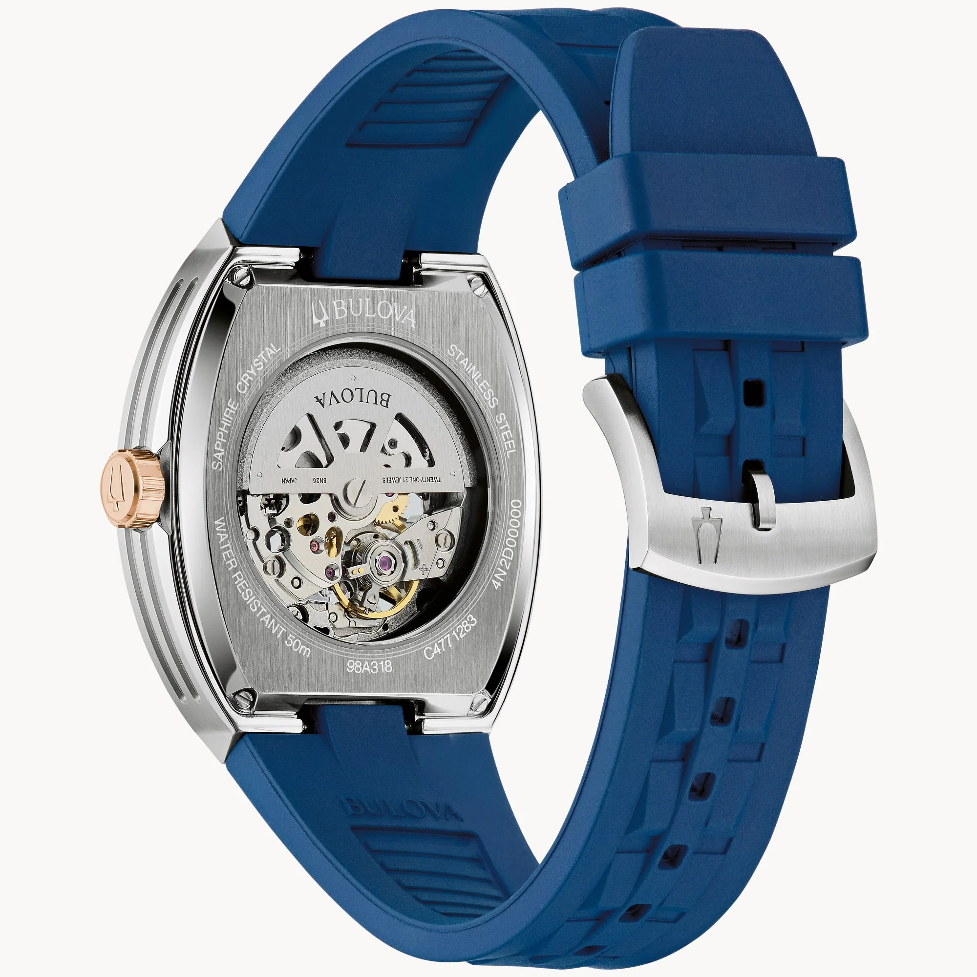 98A318 Reloj Bulova Machine de hombre corrrea de resina - Image 3