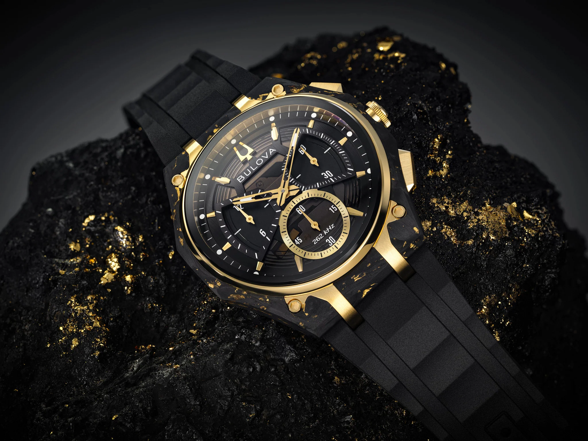 98A328 Reloj Bulova Curv de hombre correa de resina - Image 2
