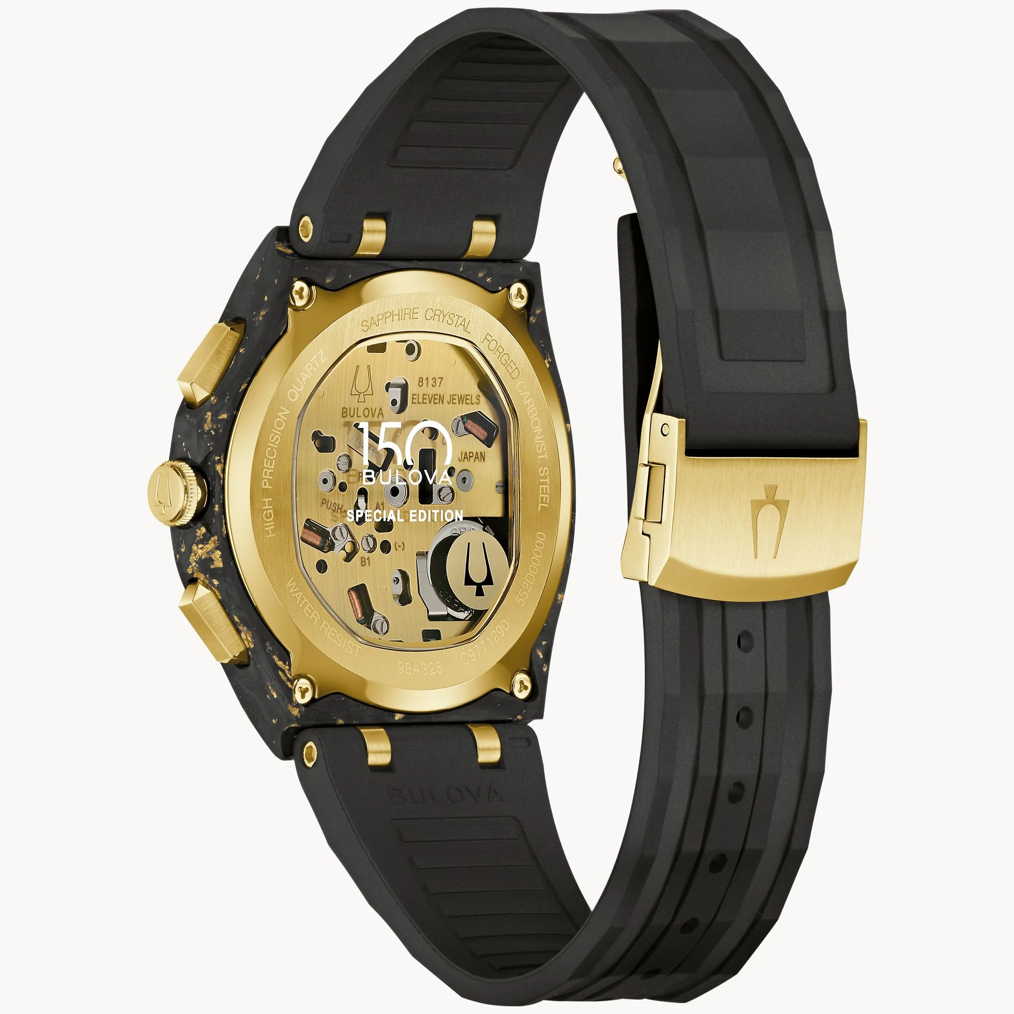 98A328 Reloj Bulova Curv de hombre correa de resina - Image 3