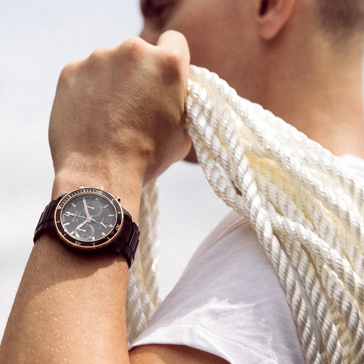 98B302 Reloj Marine Star Series C de hombre pulsera de metal 45 mm - Image 4