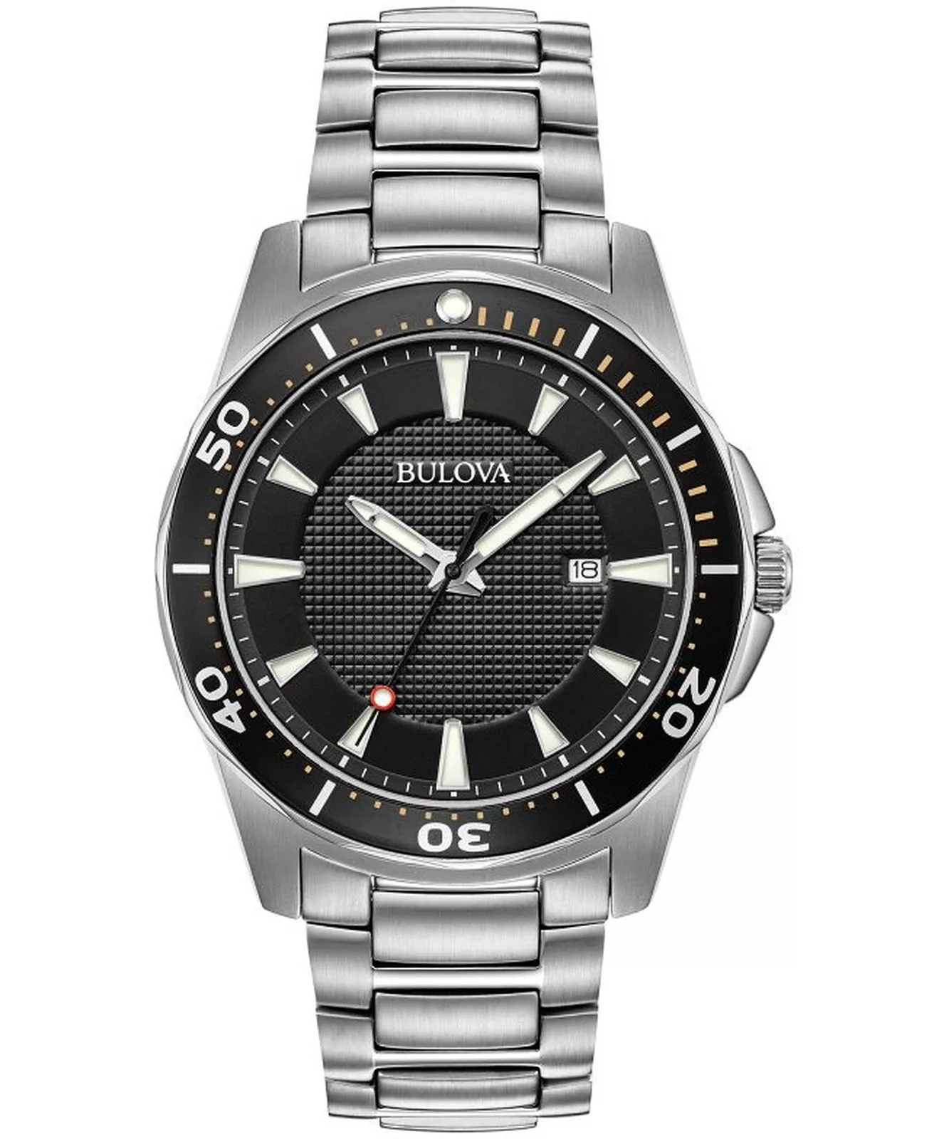 98B328 Bulova Classic Sport para caballero pulsera de acero inoxidable