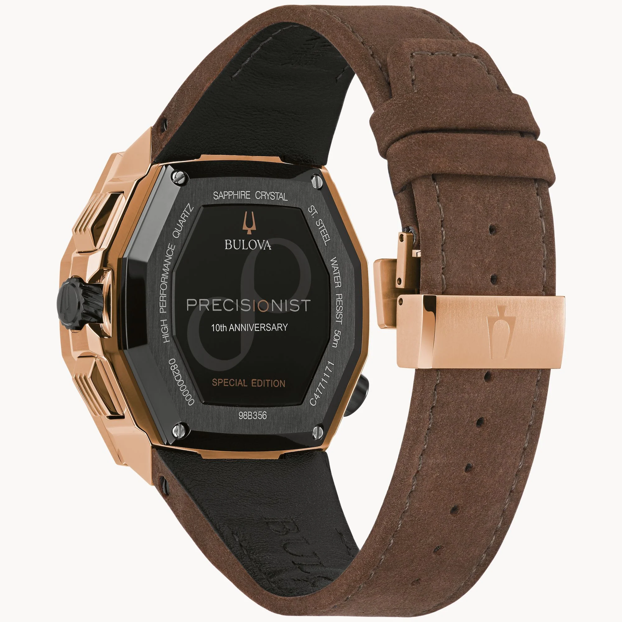 98B356 Reloj Bulova Series X de hombre correa de cuero - Image 2
