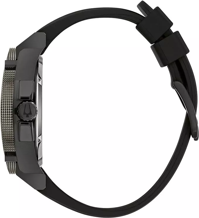 98B417 Bulova Precisionist de caballero pulsera de caucho - Image 2