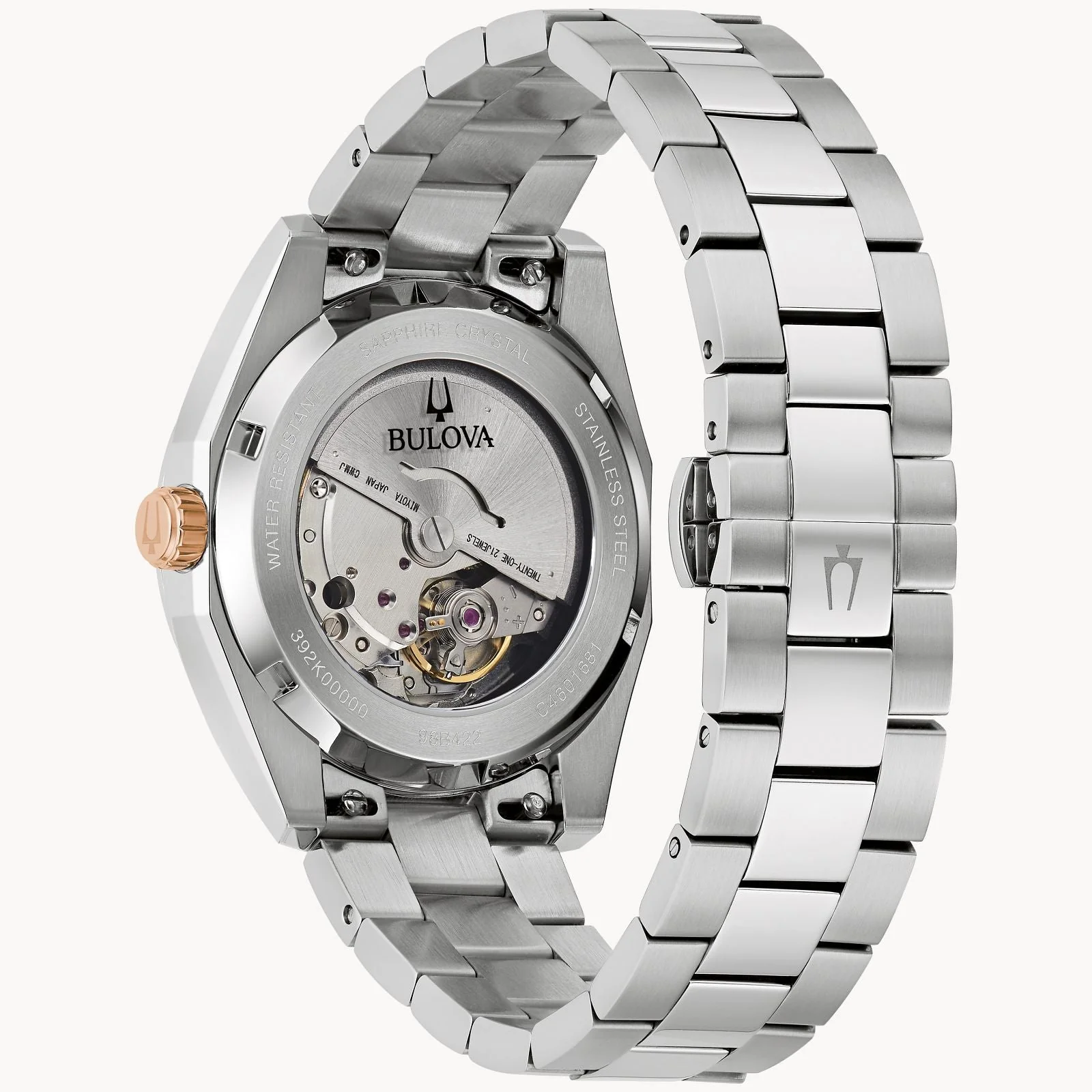 98B422 Reloj Bulova Surveyor de caballero pulsera de metal 39 mm - Image 2