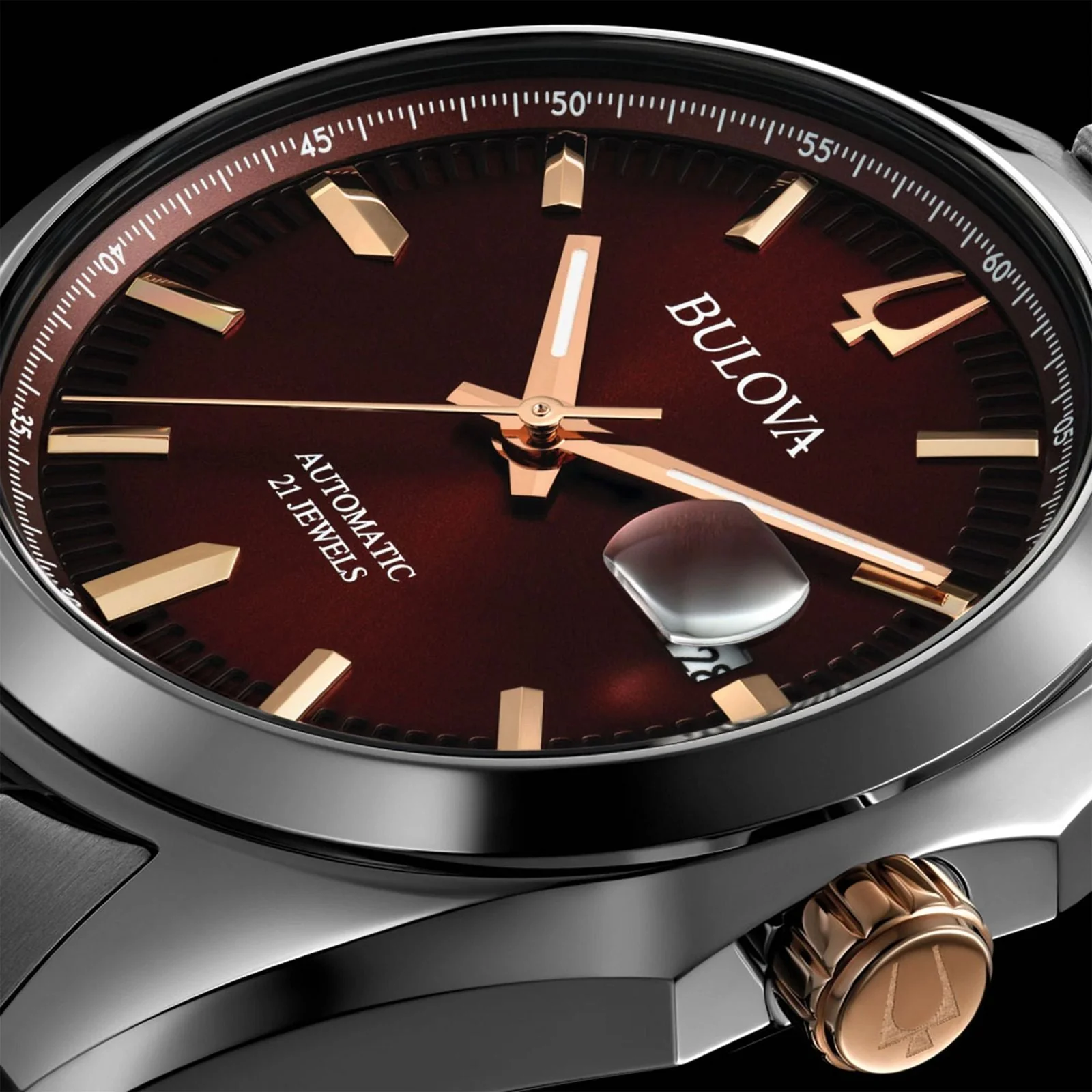 98B422 Reloj Bulova Surveyor de caballero pulsera de metal 39 mm - Image 3