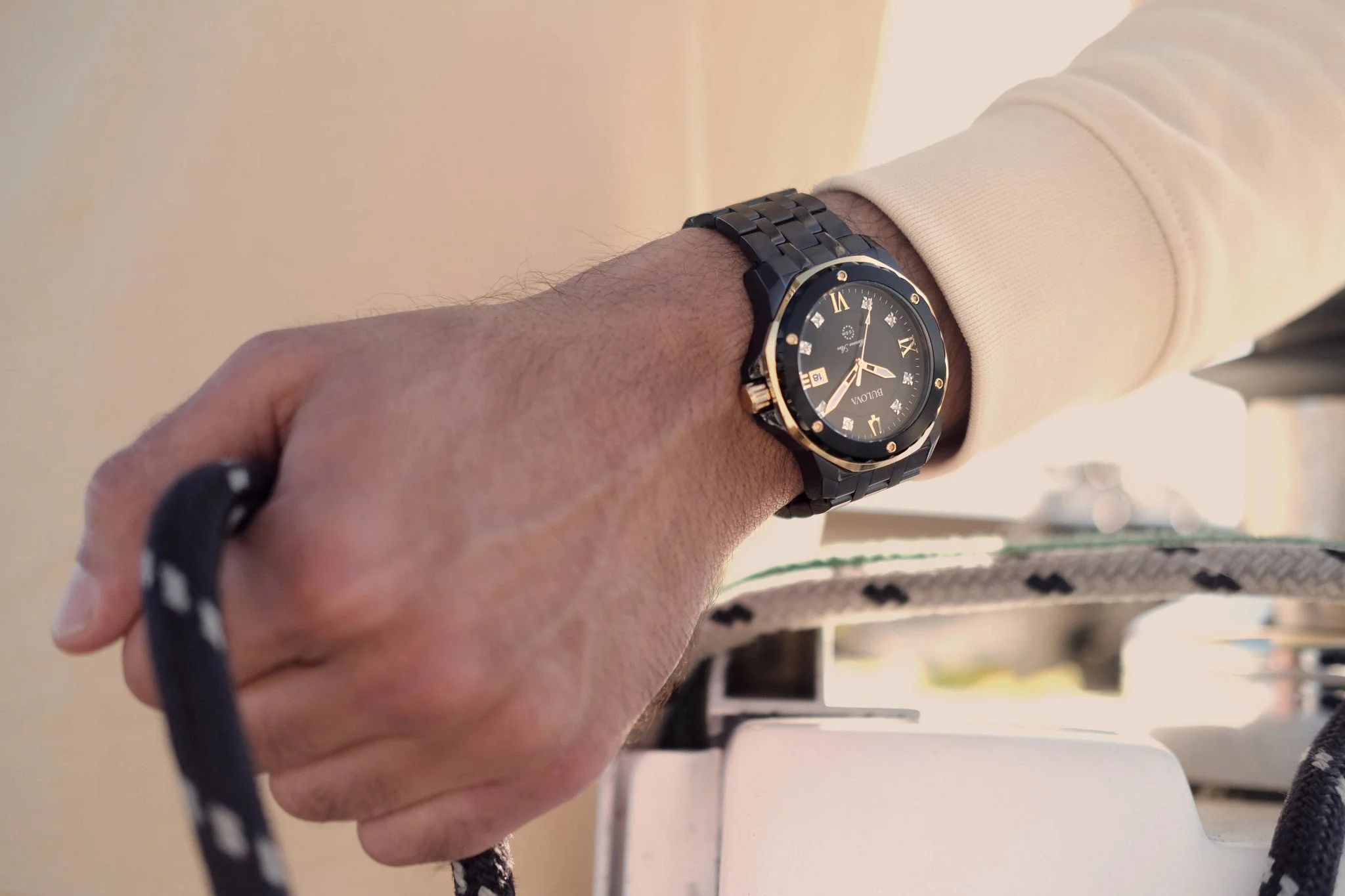 98D176 Reloj Bulova Marine Star de hombre pulsera de metal 44 mm - Image 5