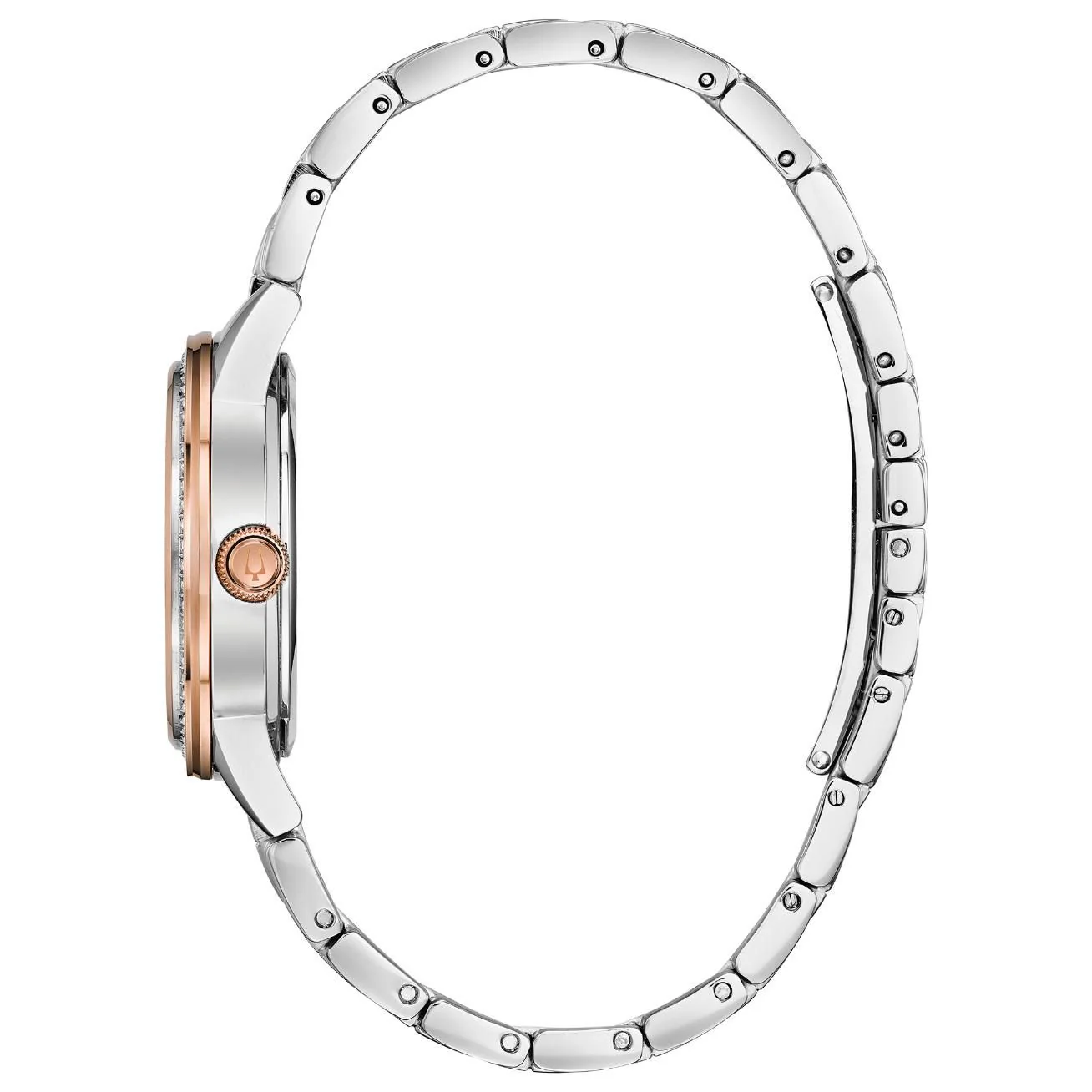 98L246 Reloj Bulova Crystal de dama pulsera de metal - Image 3