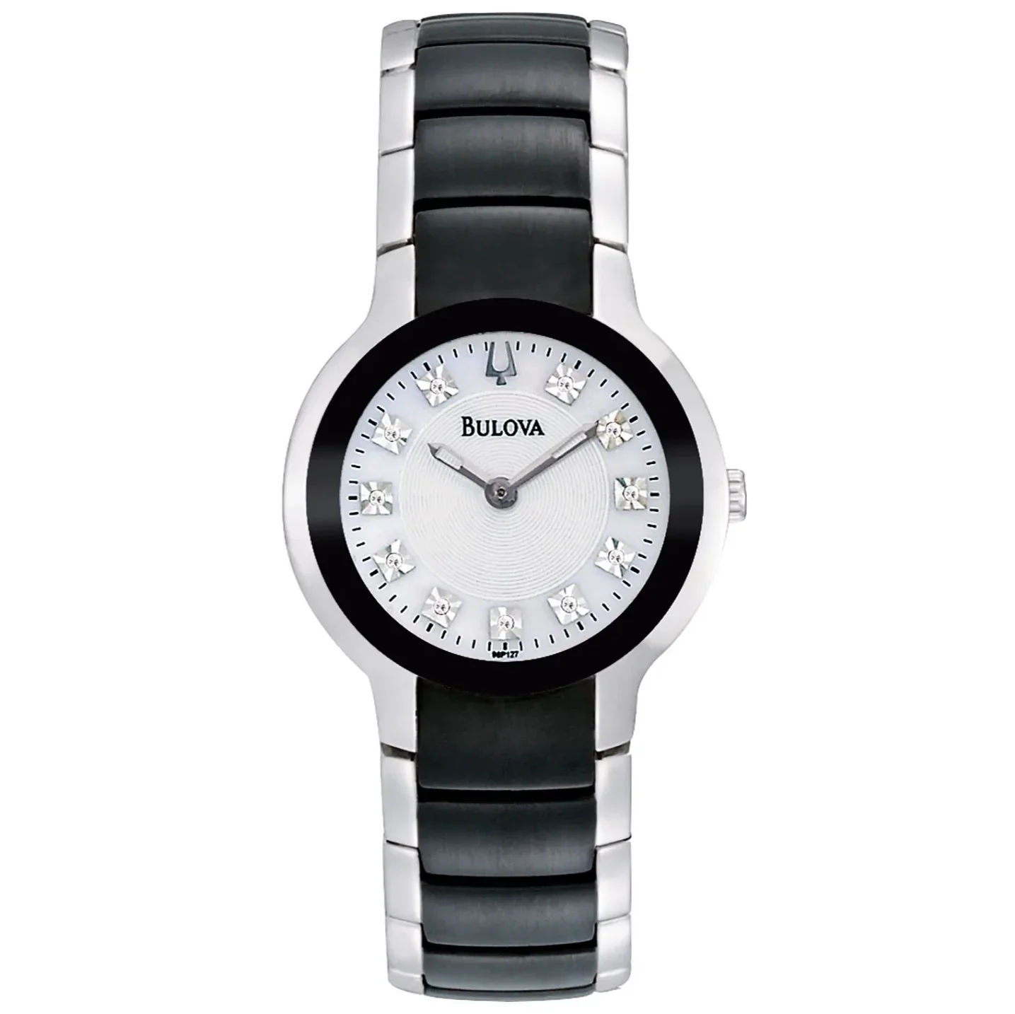 98P127 Reloj Bulova Diamond de señorita pulsera de metal 28 mm