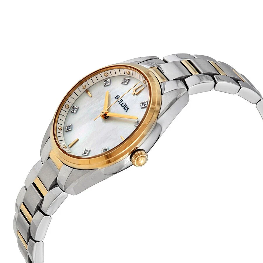 98P184 Reloj Bulova Sutton de dama pulsera de metal 33 mm - Image 4