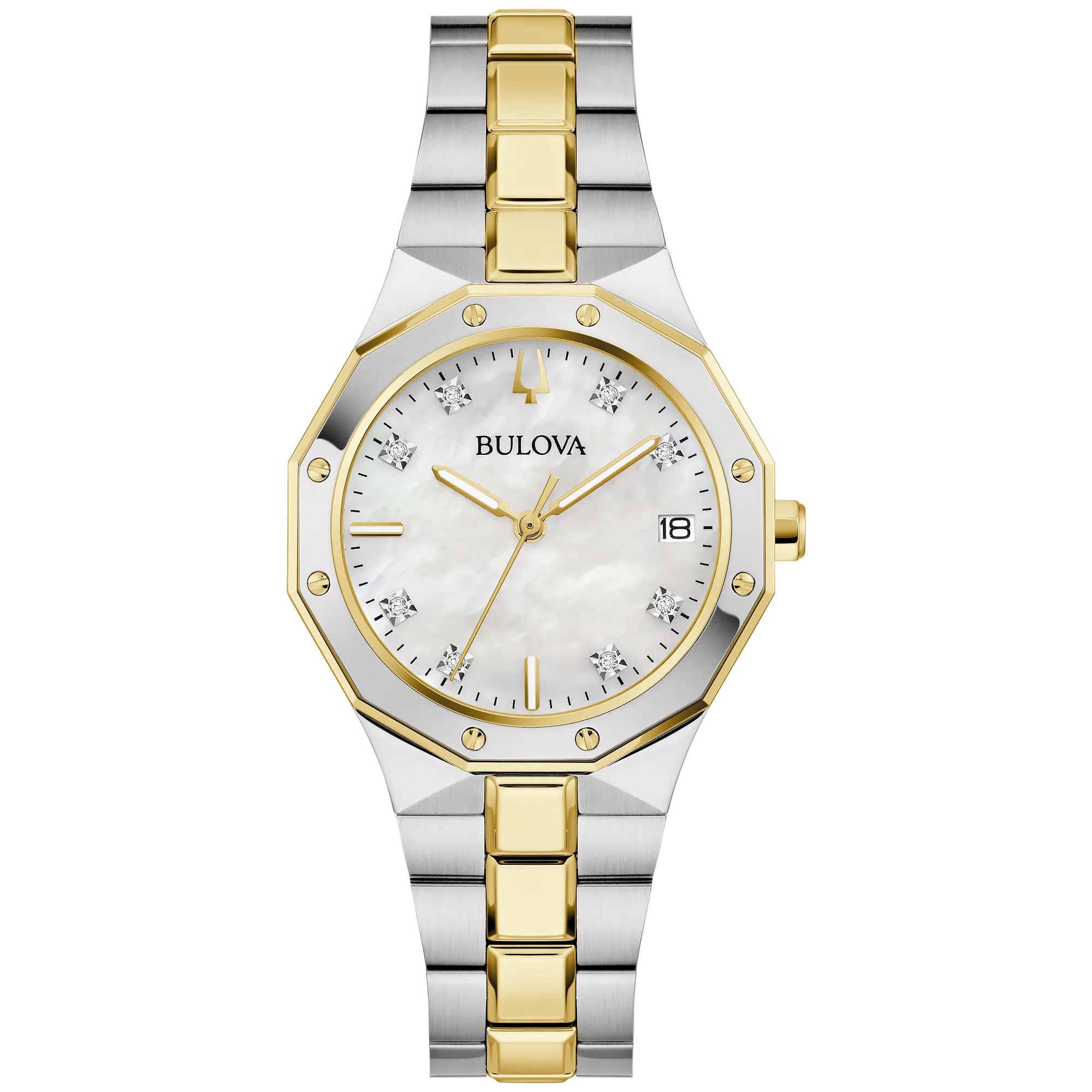 98P234 Reloj Bulova Prestige de dama banda de metal