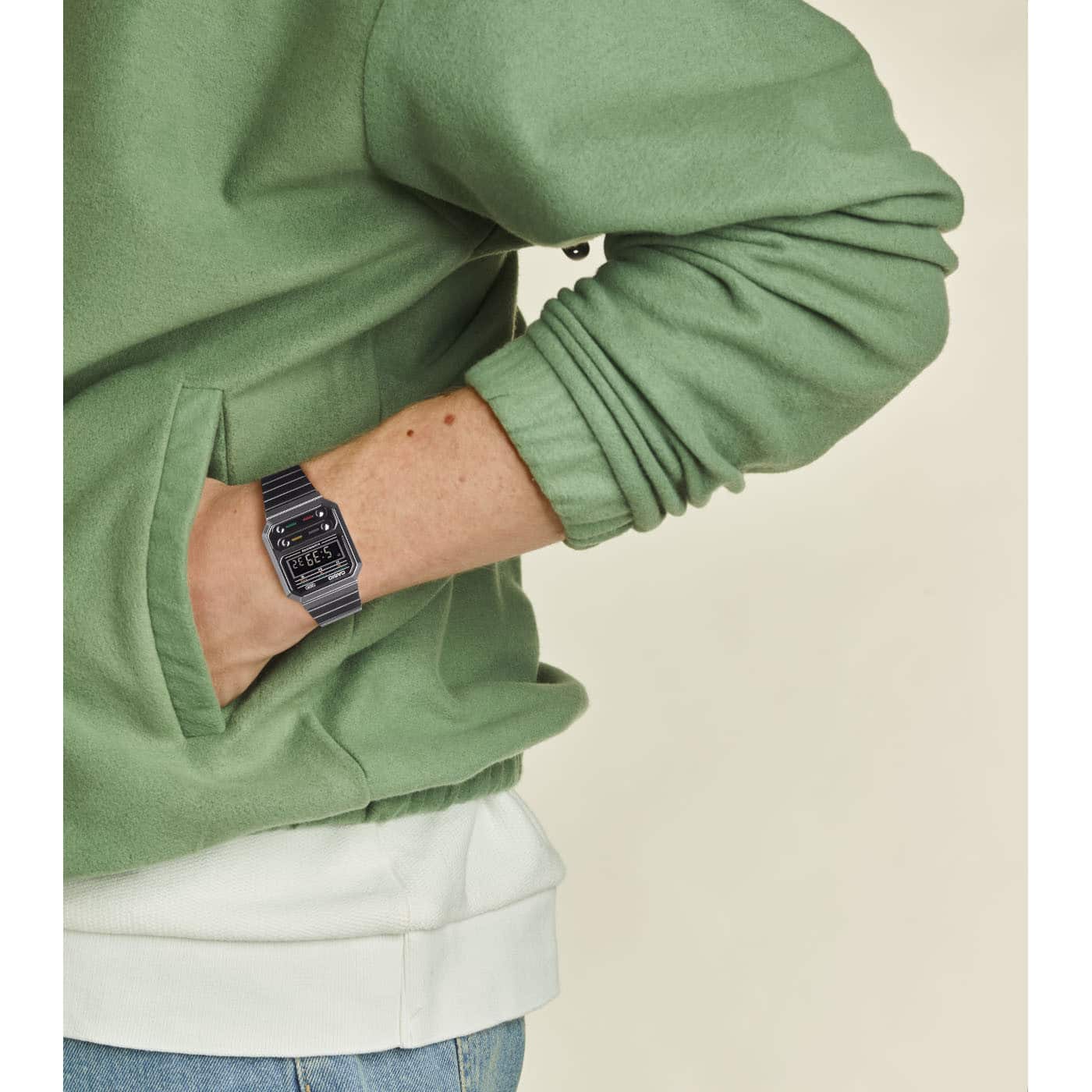 A-100WEGG-1A Reloj Casio Unisex, Vintage Clásico - Image 2