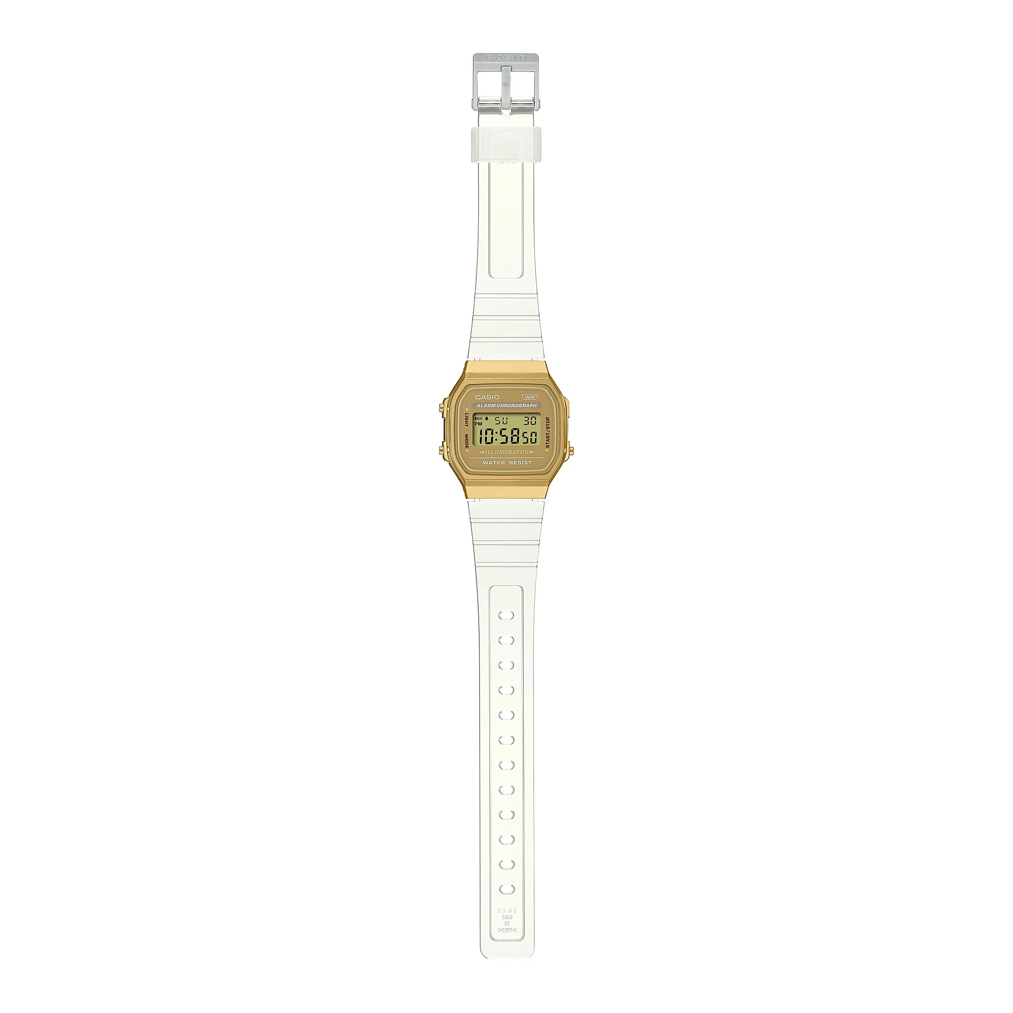 A-168XESG-9A Casio Reloj Unisex, Vintage Clásico Illuminator - Image 3