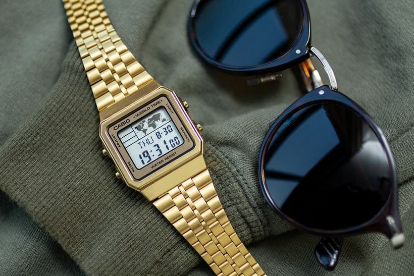 A-500WGA-9 Reloj Casio para Hombre, Vintage Clásico Hora Mundial - Image 2