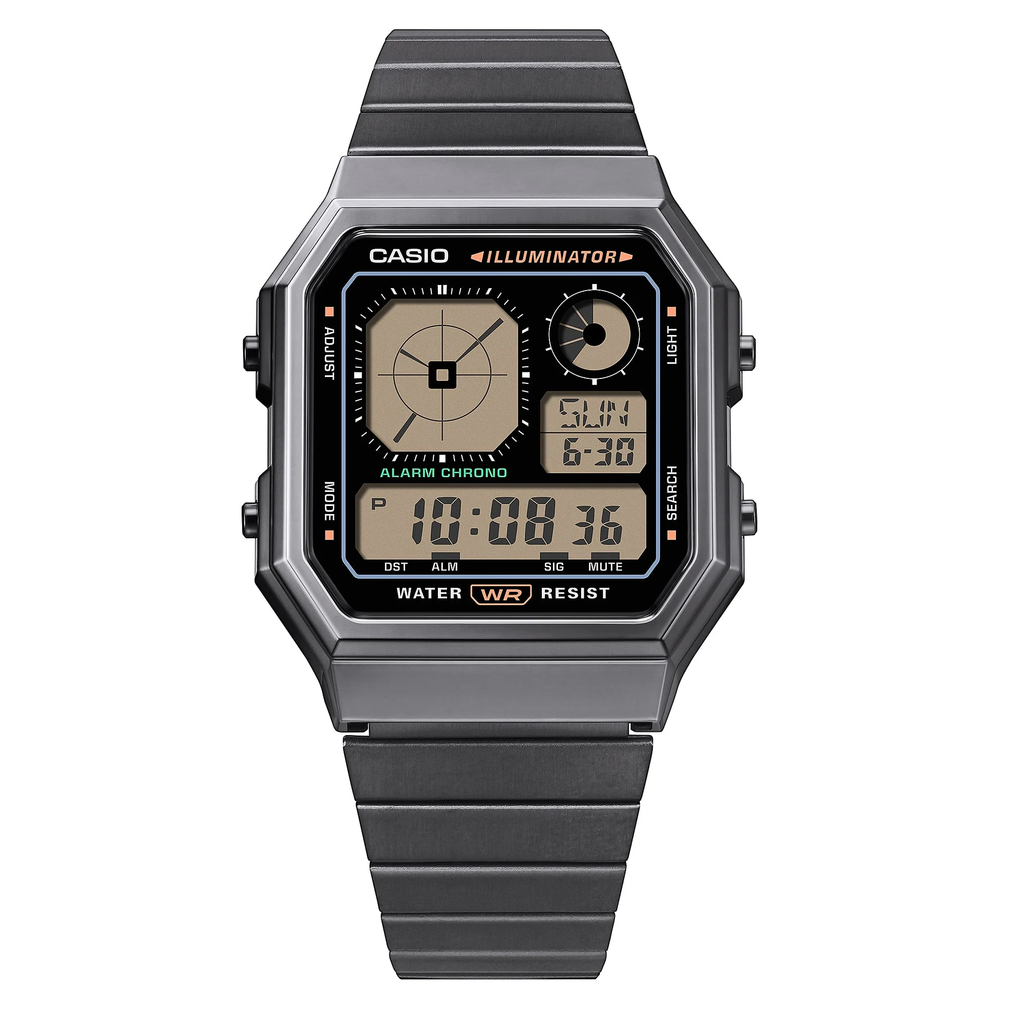 A130WEGG-1A Reloj Casio de hombre pulsera de metal - Image 2