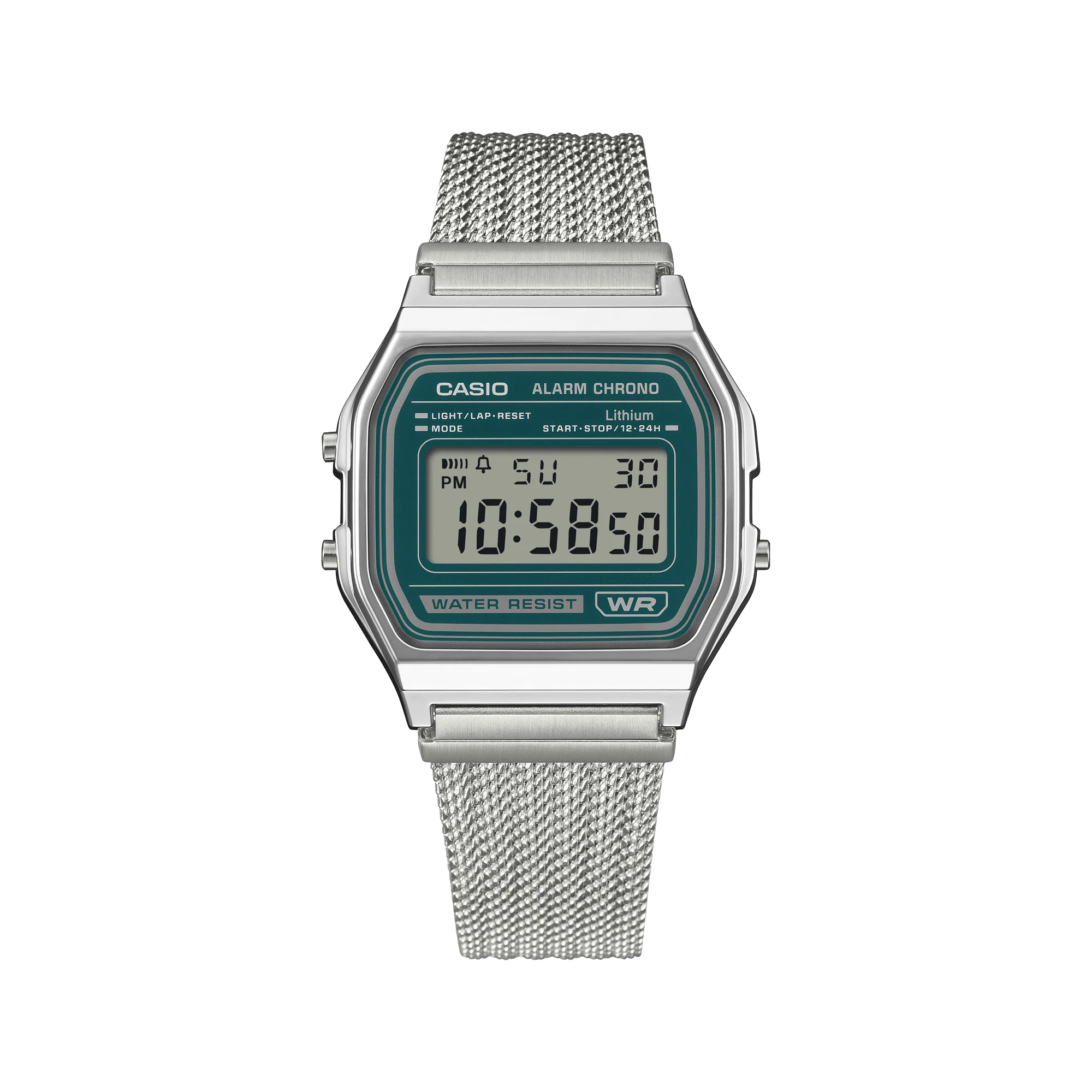 A158WEM-3 Reloj Casio unisex banda mesh - Image 5