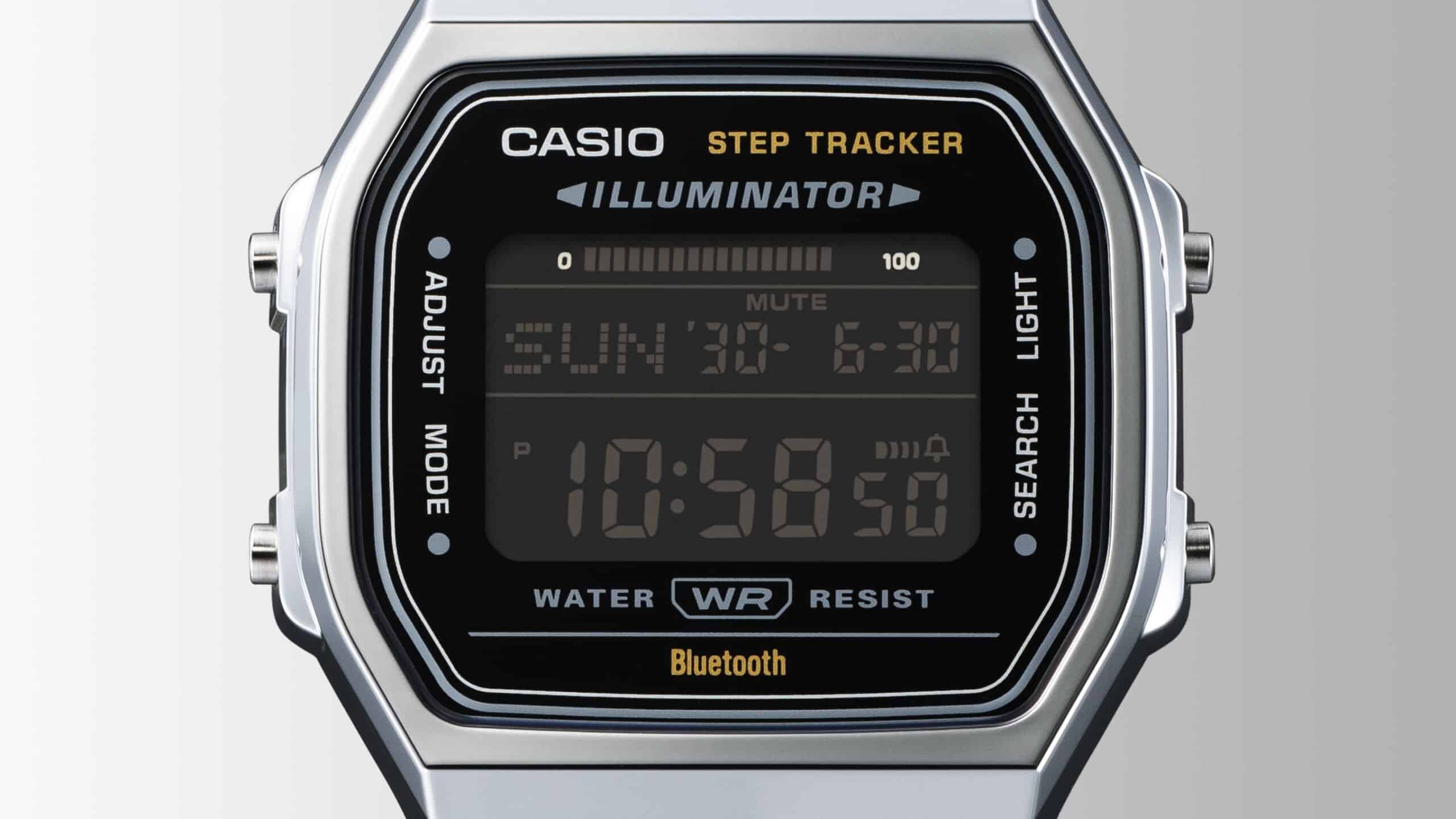 ABL-100WE-1B Casio reloj unisex con pulsera de metal con bluetooth - Image 3