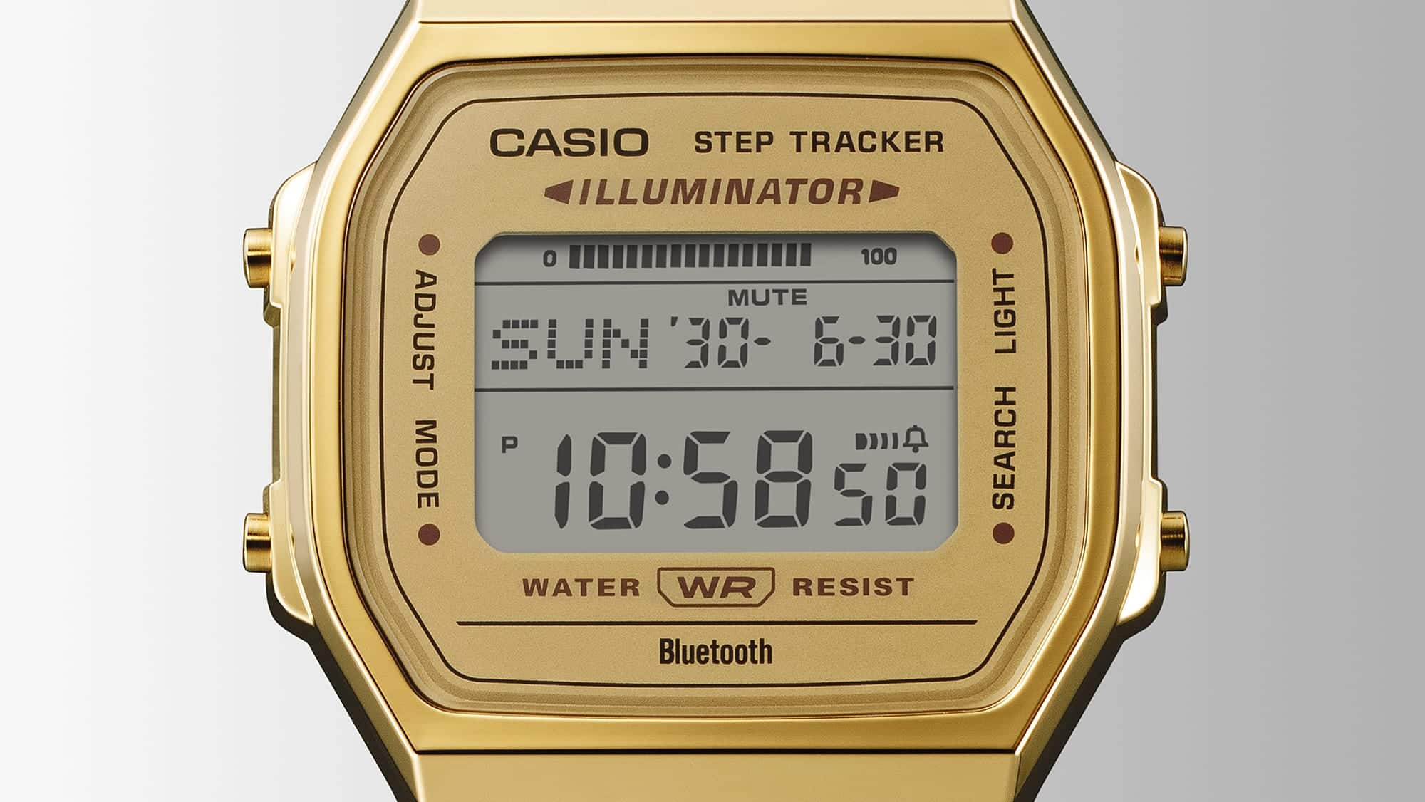 ABL-100WEG-9A Casio vintage Bluetooth unisex pulsera de acero inoxidable - Image 5