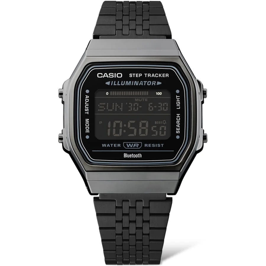 ABL-100WEGG-1B Casio Vintage con funciones Bluetooth reloj unisex pulsera de metal - Image 4