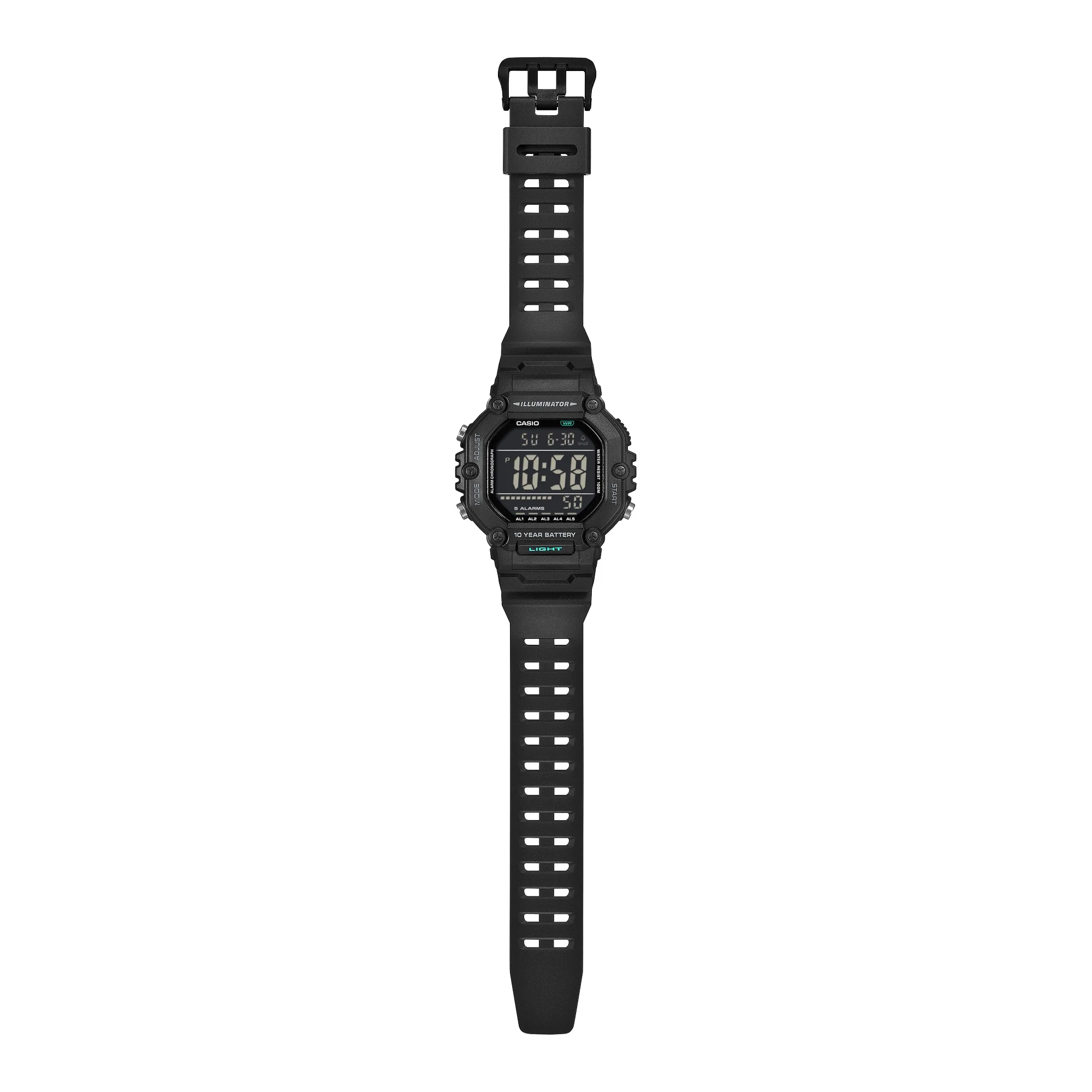 AE-1600HX-1BV Reloj Casio de hombre correa de resina 10 años de batería - Image 4