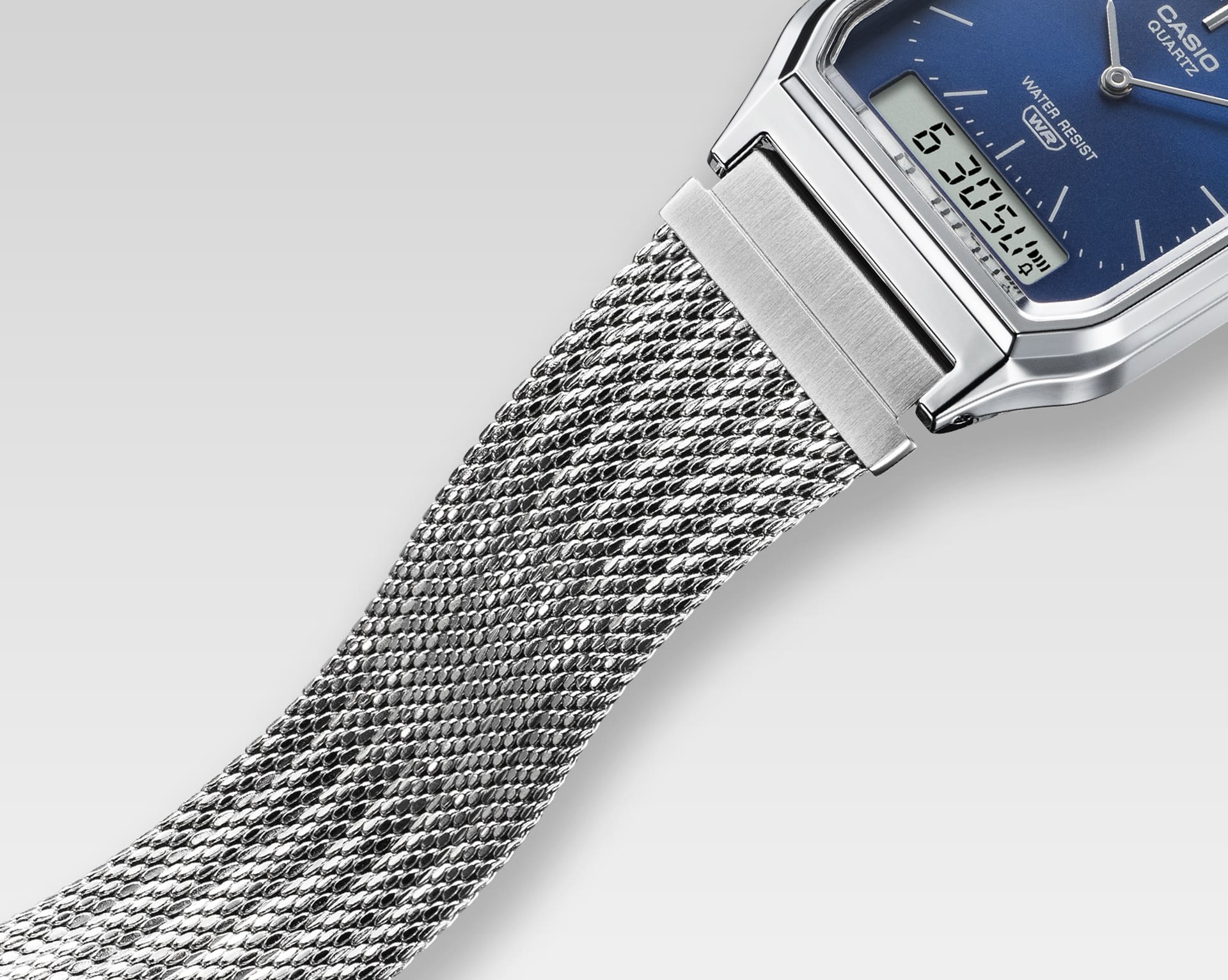 AQ-230EM-2A Reloj Casio Unisex banda mesh - Image 3