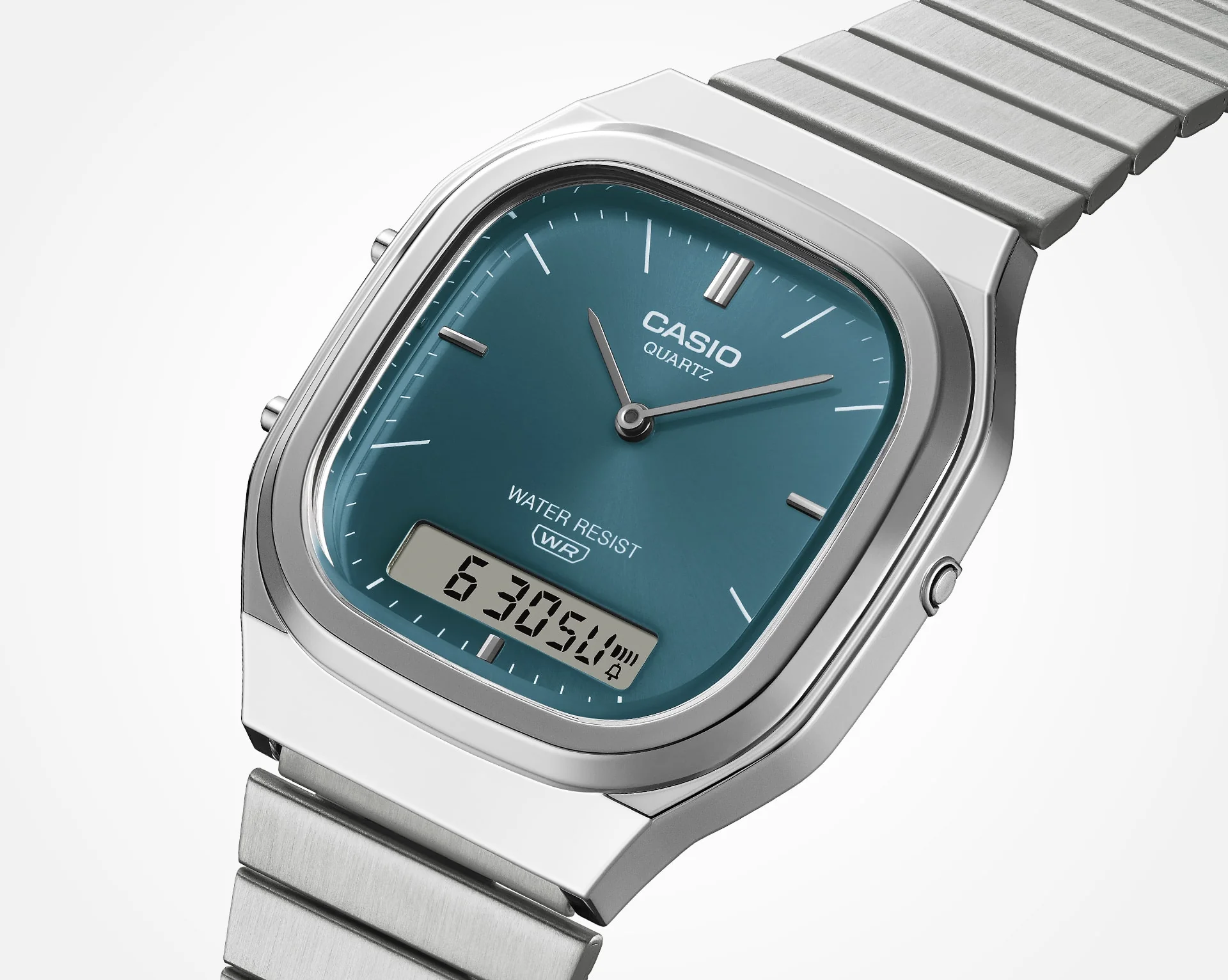 AQ-240E-3A Reloj Casio de dama pulsera de metal - Image 4