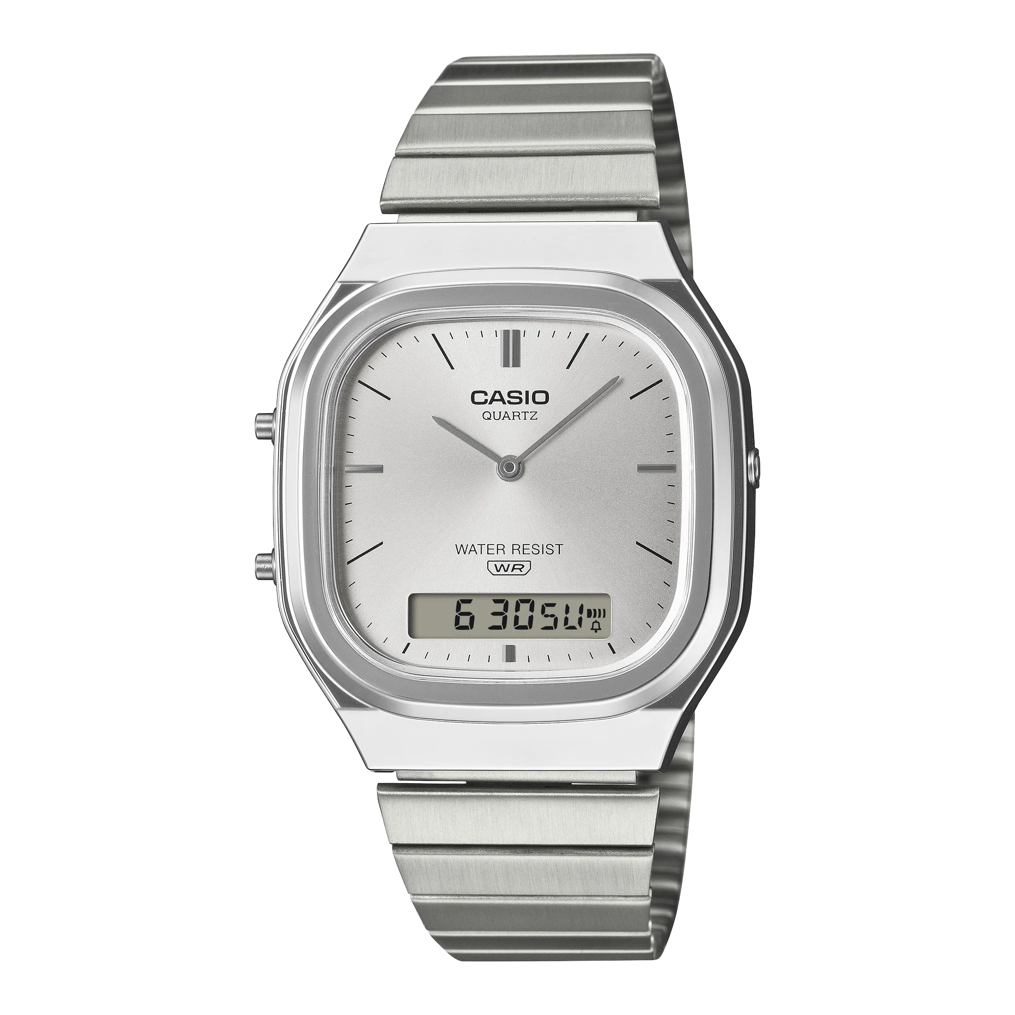 AQ-240E-7A Reloj Casio Vintage unisex banda de metal