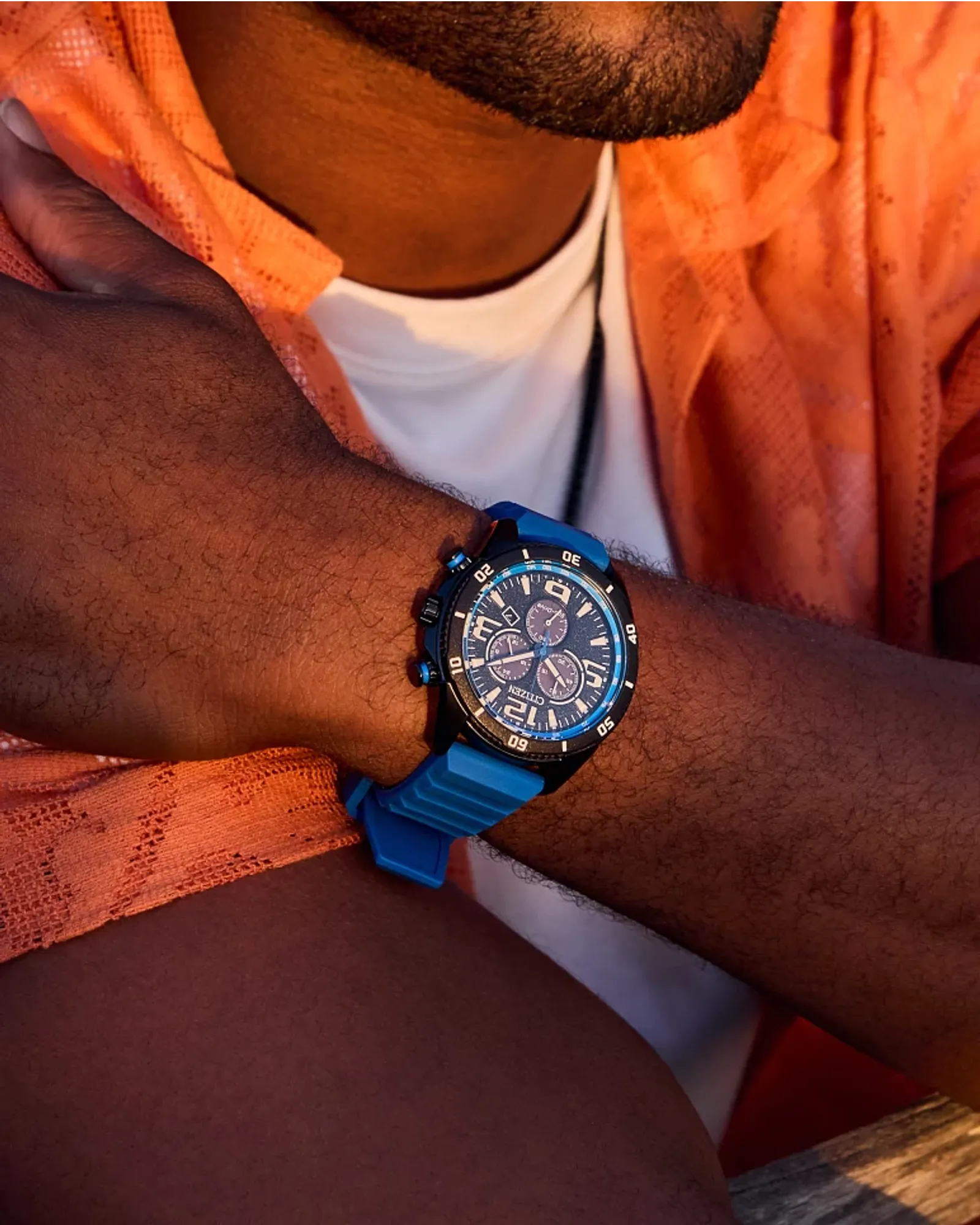 AT2586-05E Reloj Citizen Brycen de hombre banda de caucho 44 mm Eco-drive - Image 4