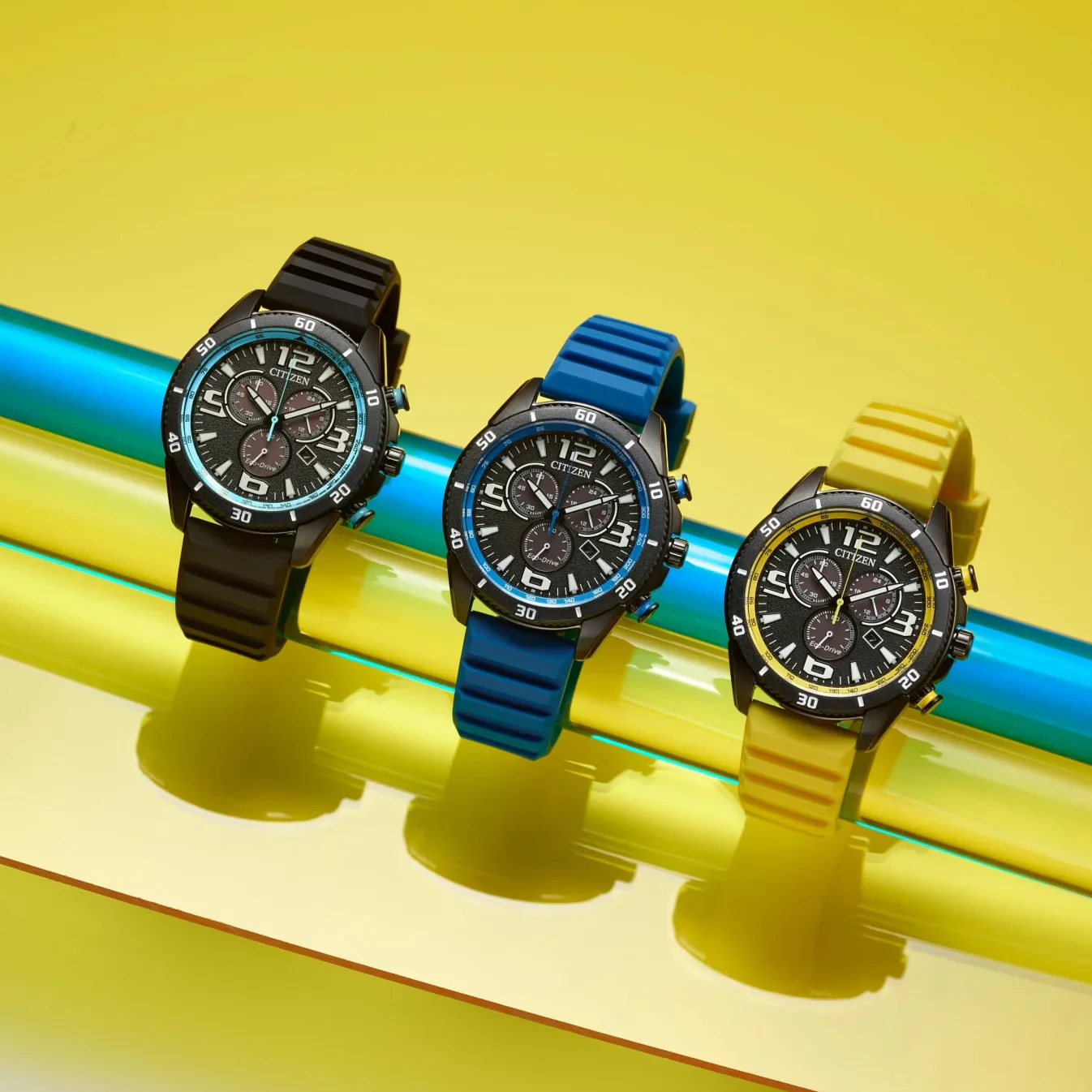 AT2586-05E Reloj Citizen Brycen de hombre banda de caucho 44 mm Eco-drive - Image 6