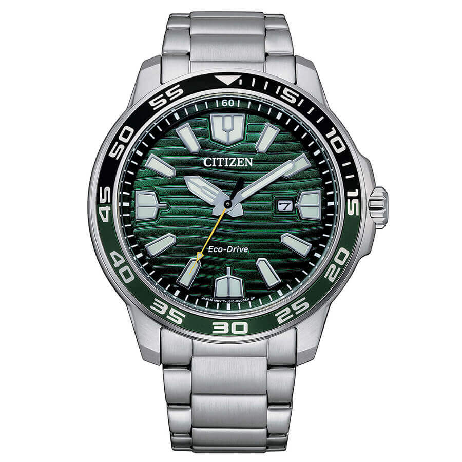 AW1526-89X Citizen Eco-drive para hombre pulsera de acero inoxidable