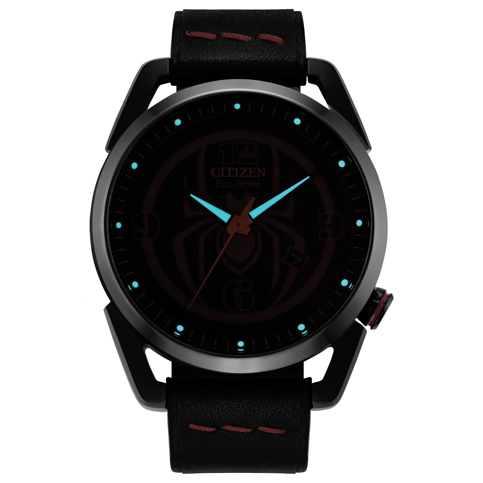 AW1685-00W Citizen Spider-Man Miles Morales Marvel Edition de caballero pulsera de piel Eco-drive - Image 6