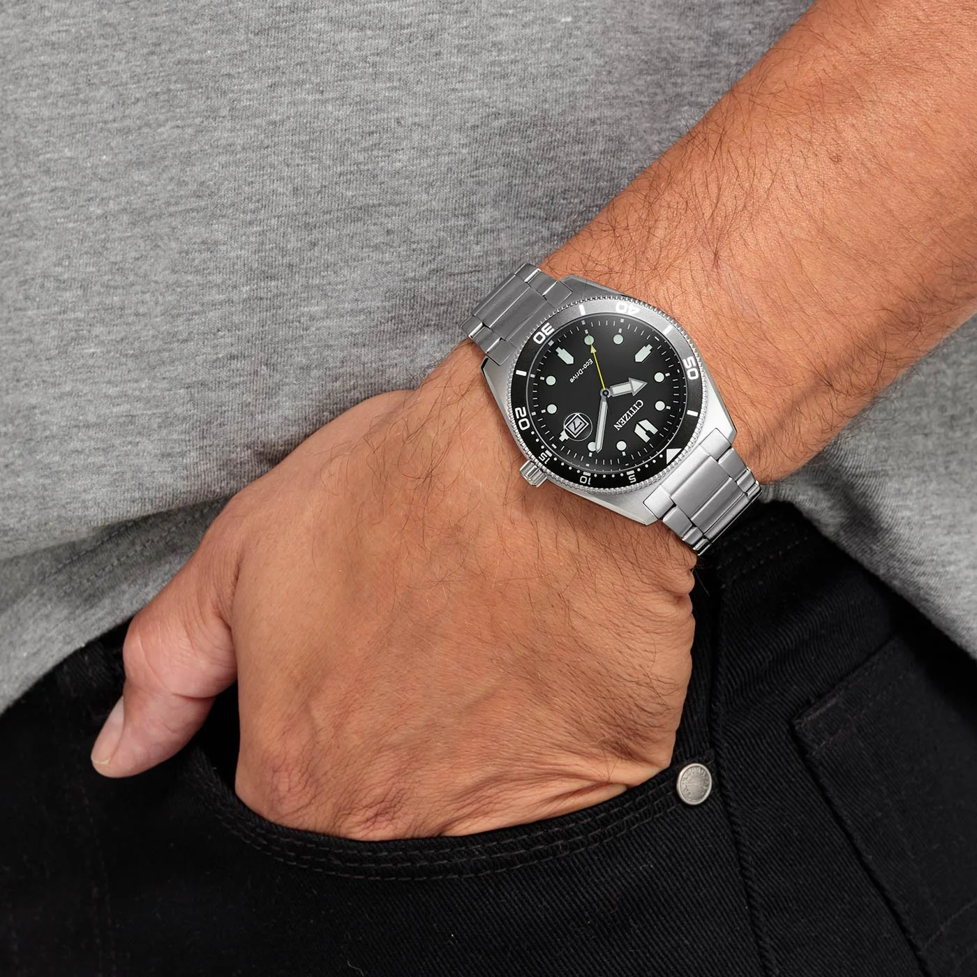 AW1760-81E Citizen Eco-Drive de hombre pulsera de metal - Image 2