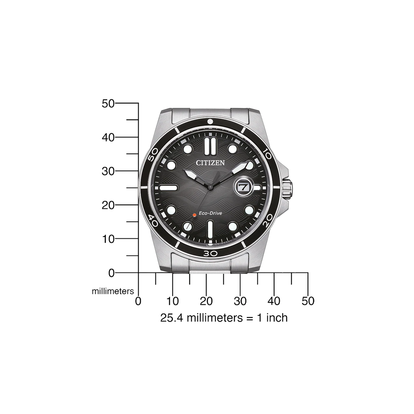 AW1816-89E Citizen Eco-drive reloj para caballero pulsera de metal - Image 2