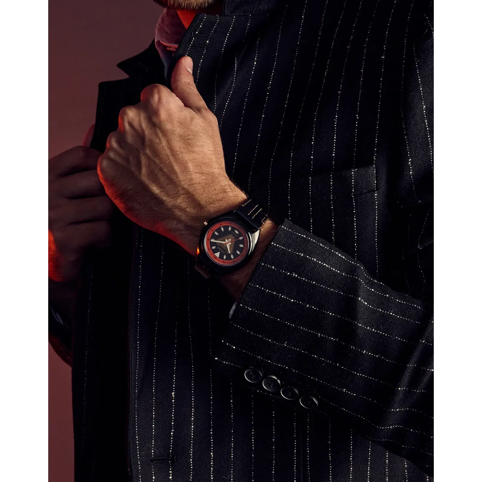 AW2075-05W Citizen Tony Stark Iron Man Edición Marvel de caballero pulsera de cuero Eco-drive - Image 3