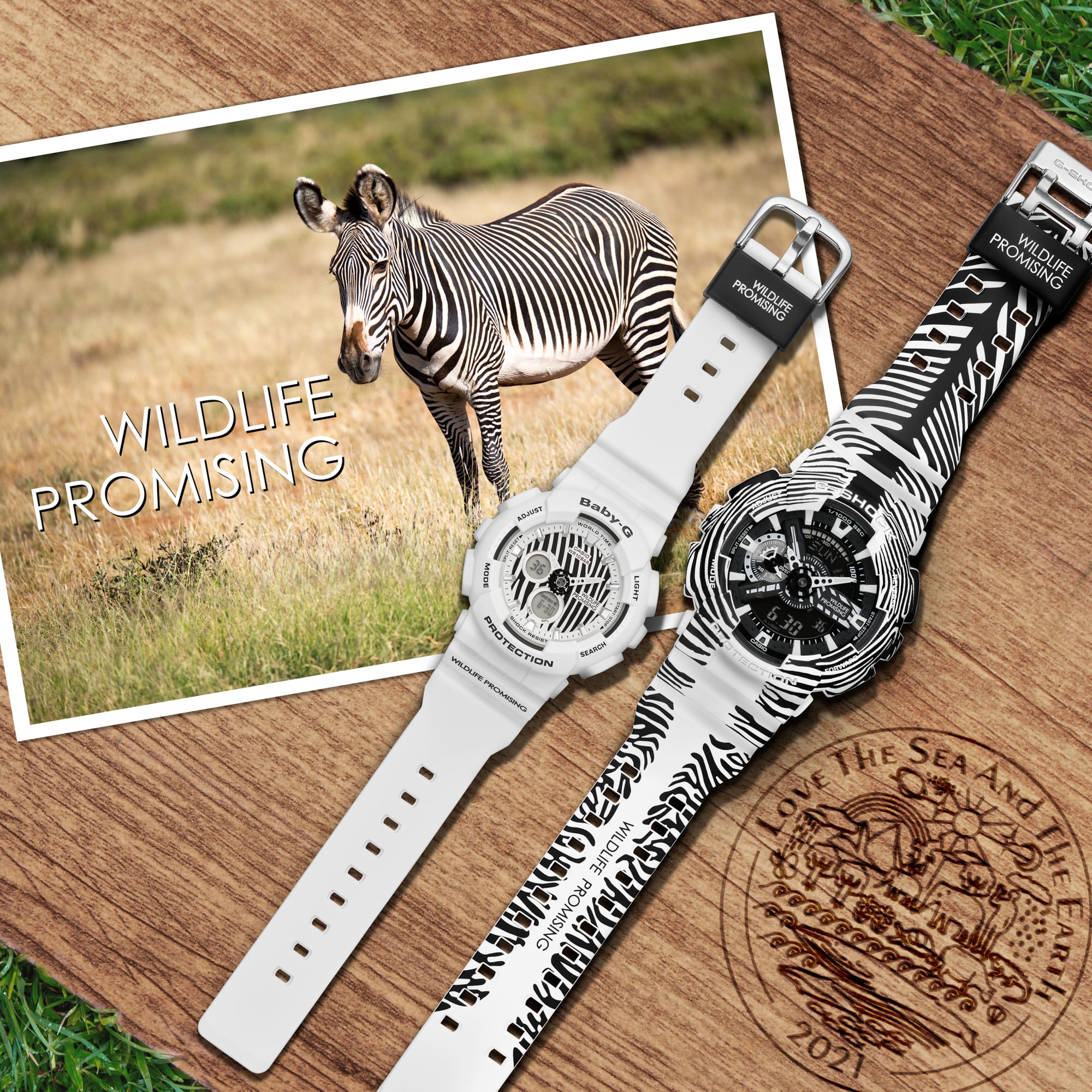 BA-120WLP-7A Reloj Baby-G WILDLIFE PROMISING de señorita pulsera de caucho - Image 2