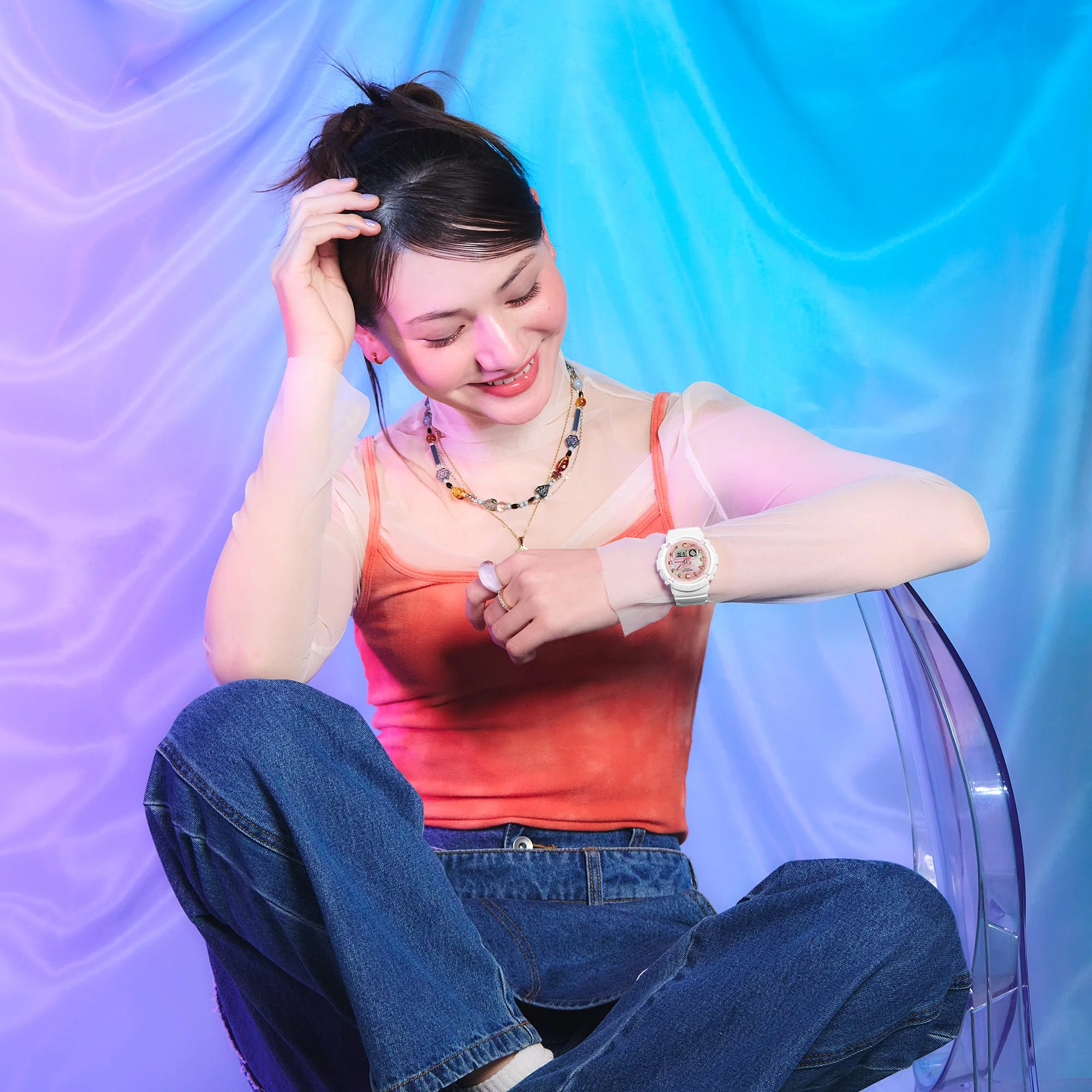 BGA-280TD-7A Reloj Baby-G de dama pulsera de resina - Image 3