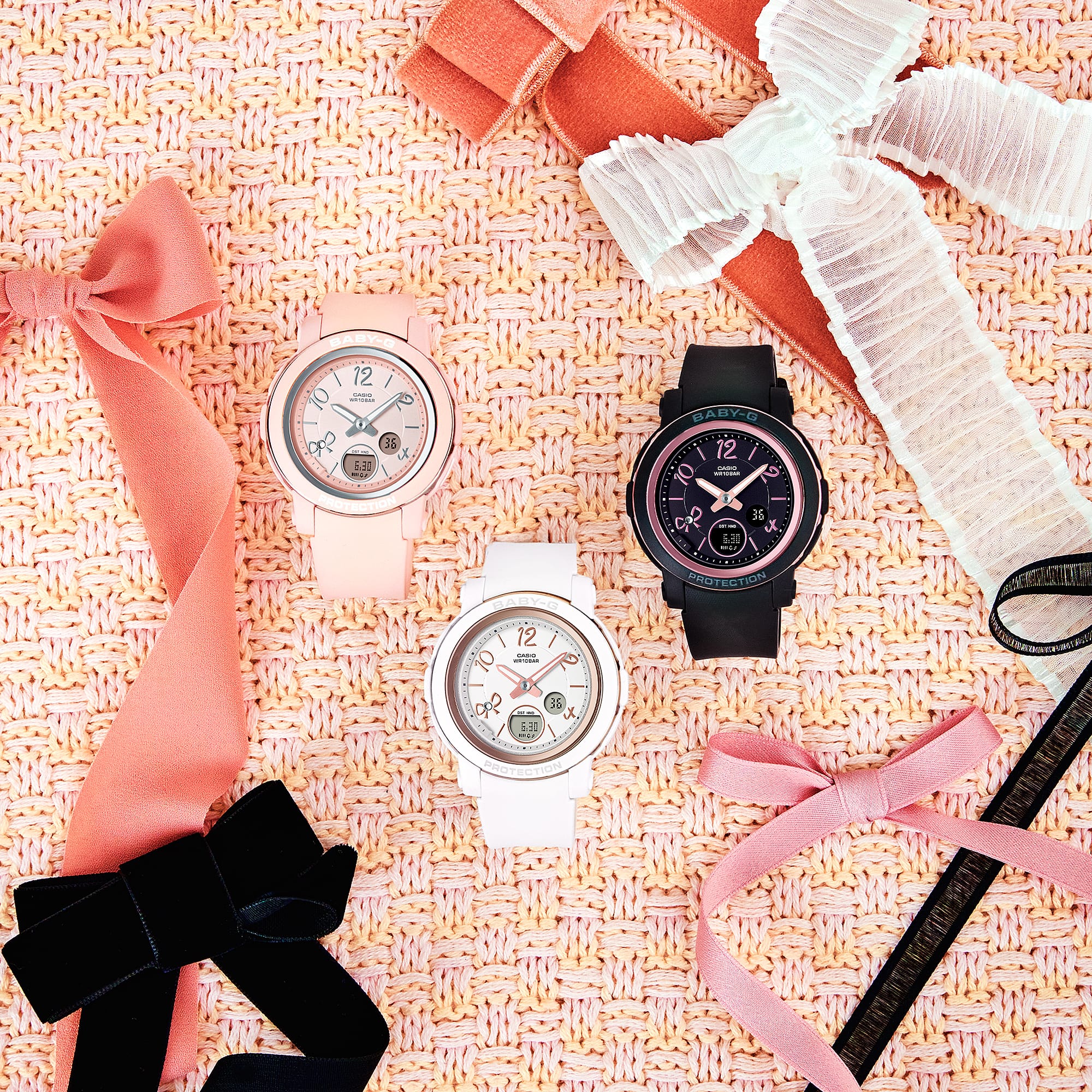BGA-290RA-1A Reloj Baby-G de dama pulsera de caucho - Image 3