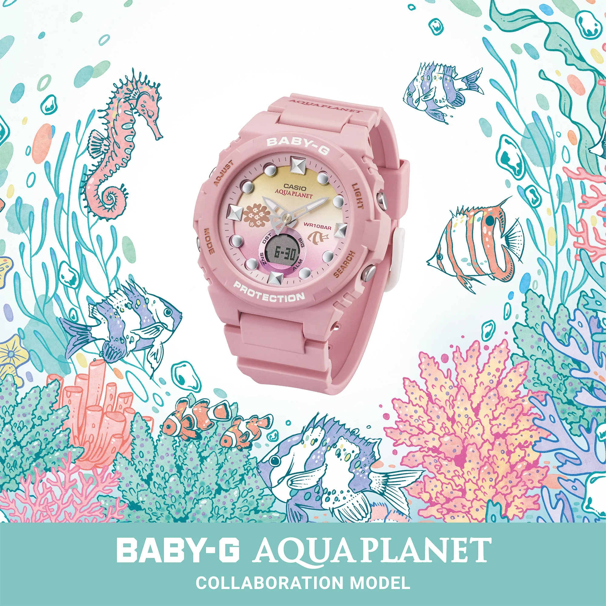 BGA-320AQ-4A Baby-G Reloj para Mujer Aqua Planet - Image 2