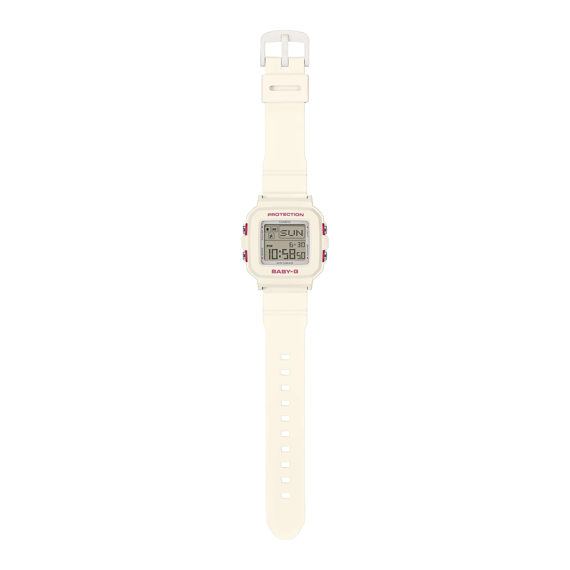 BGD-10KH-7 Reloj Baby-G de dama correa de caucho digital - Image 5