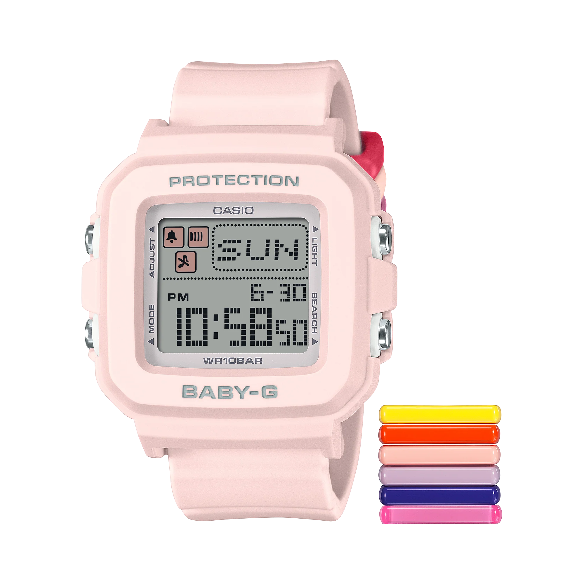 BGD-10L-4 Baby-G Reloj de dama correa de caucho
