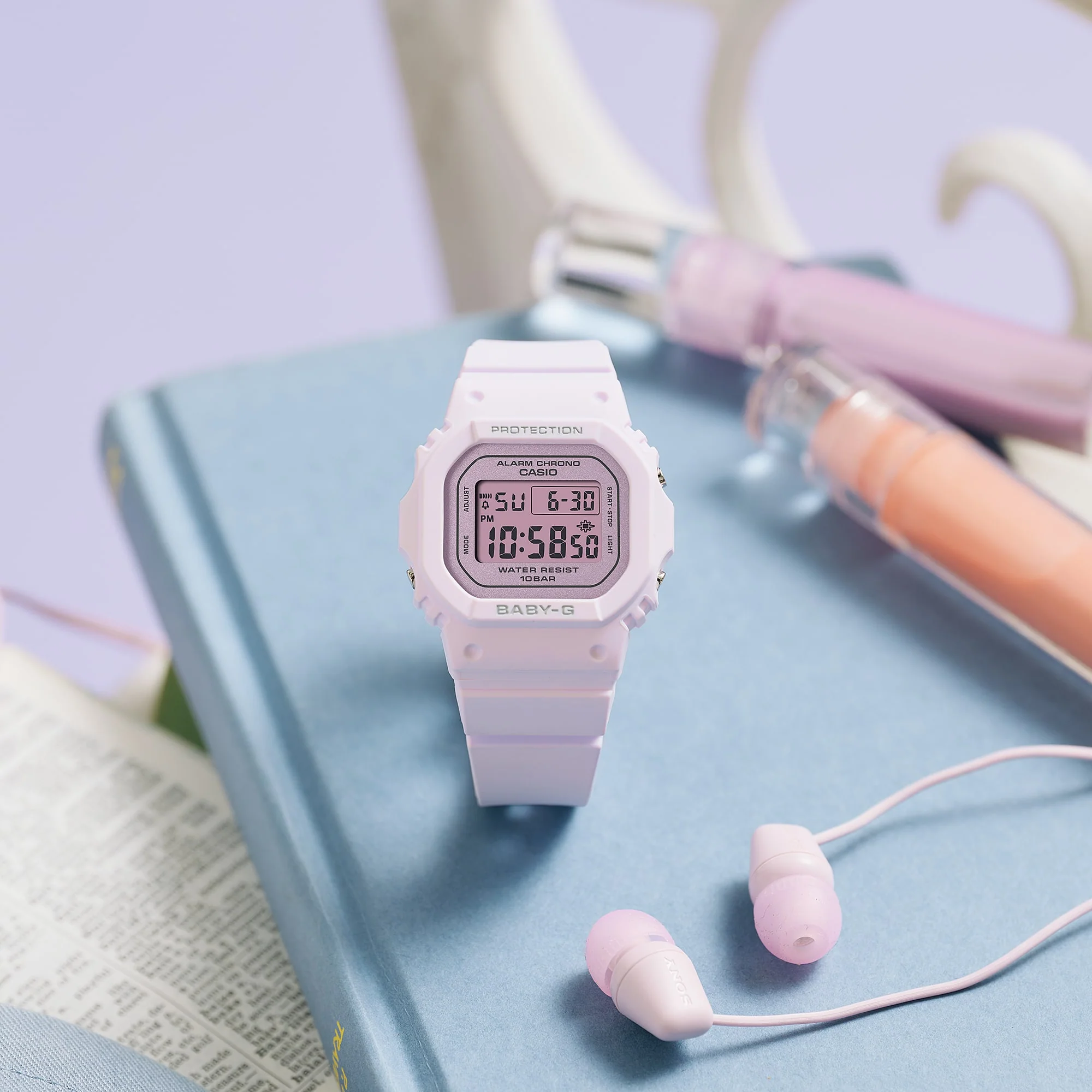 BGD-565SC-4B Reloj Baby-G de dama banda de resina - Image 5