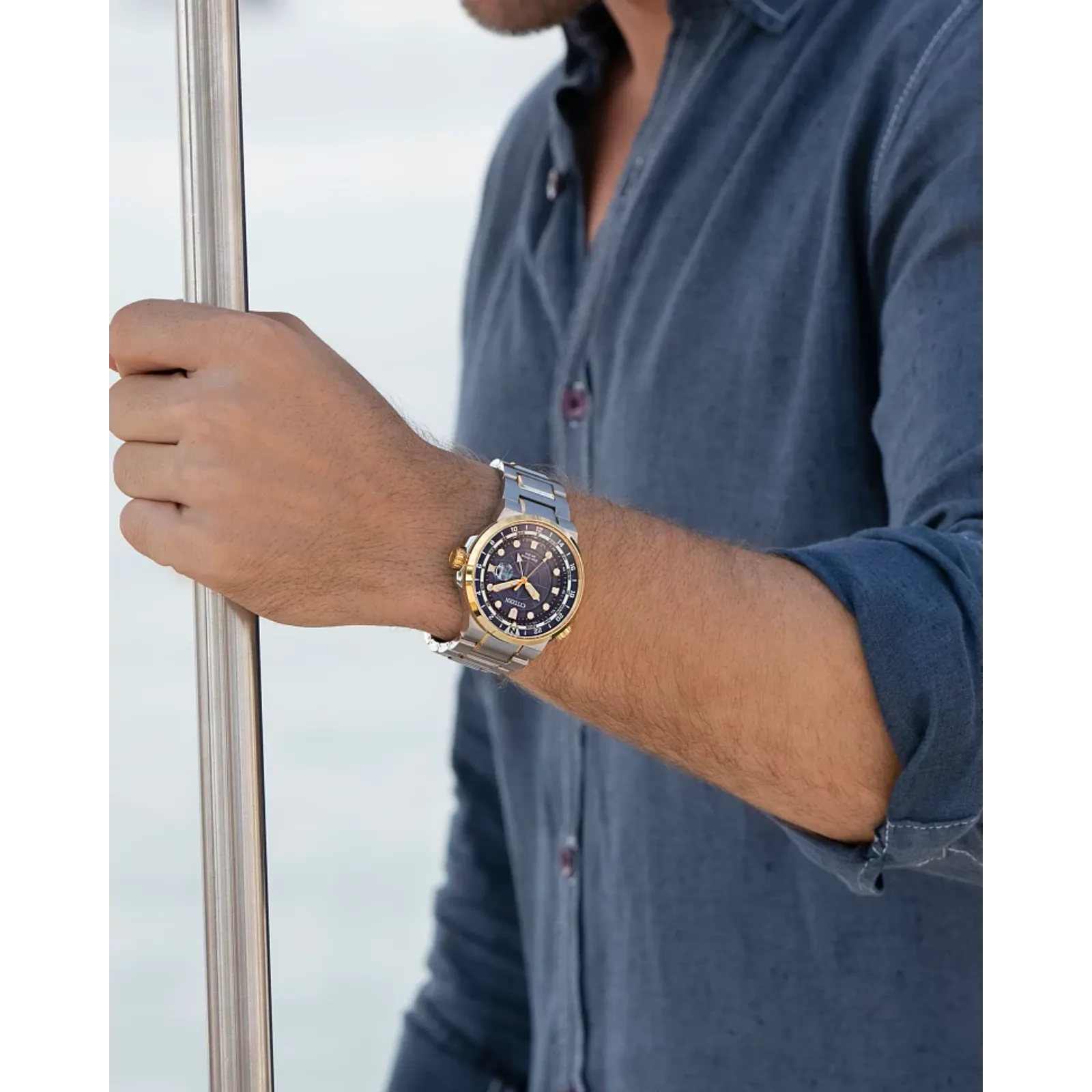 BJ7144-52L Citizen Endeavor Eco-drive reloj de hombre correa de acero inoxidable - Image 2