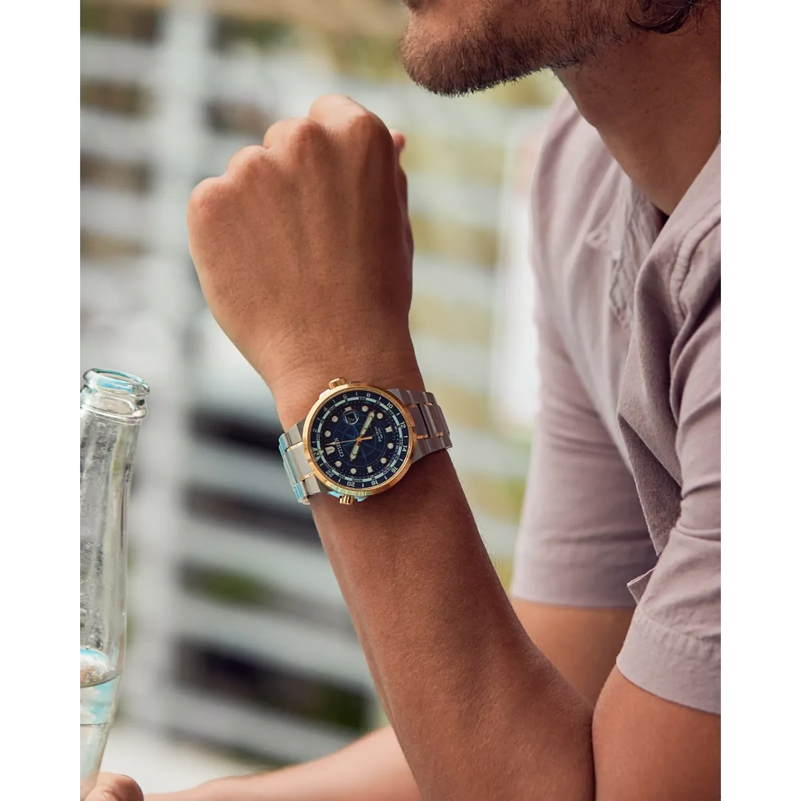 BJ7144-52L Citizen Endeavor Eco-drive reloj de hombre correa de acero inoxidable - Image 3