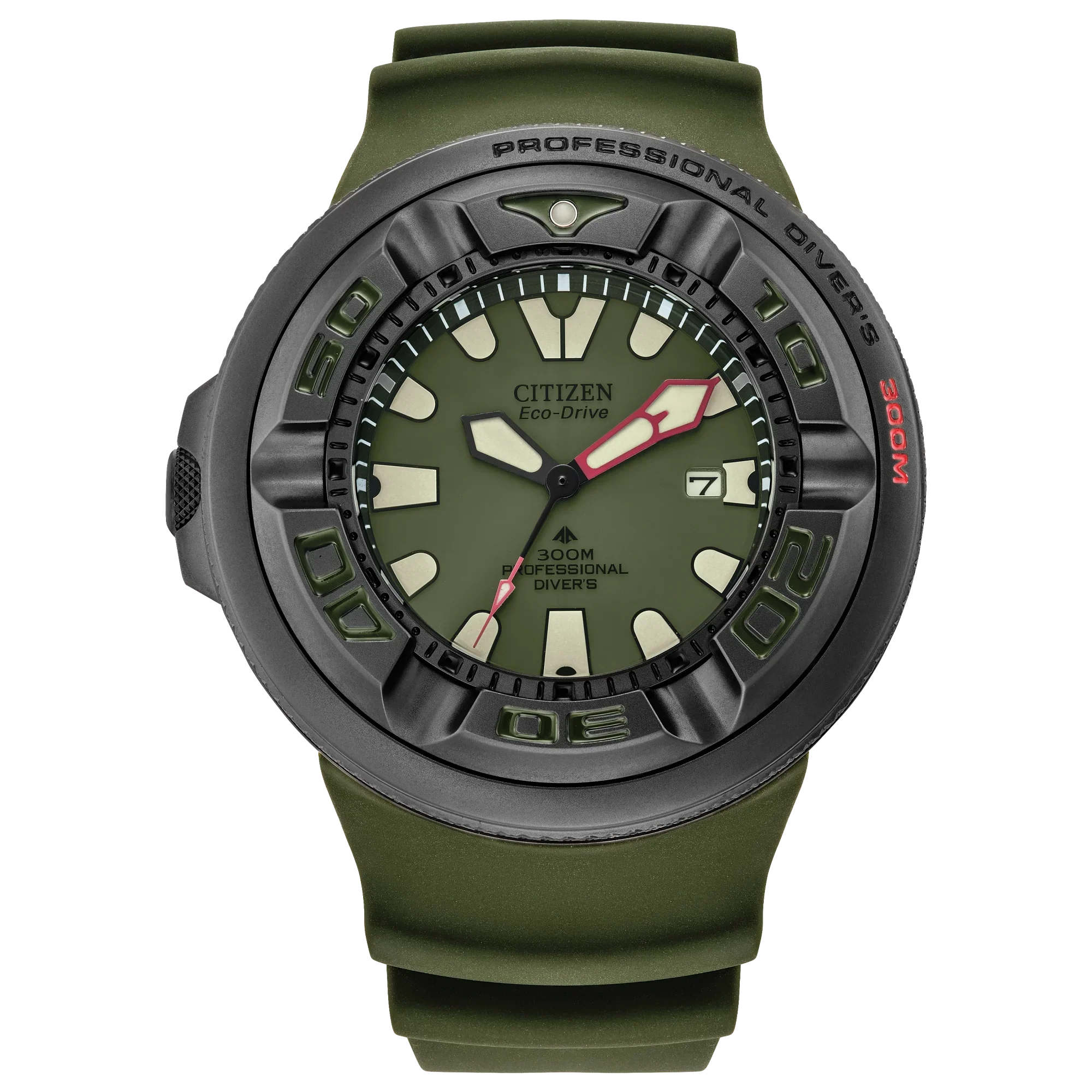 BJ8057-09X Reloj Citizen Promaster Dive Ecozilla de hombre correa de caucho Eco-Drive
