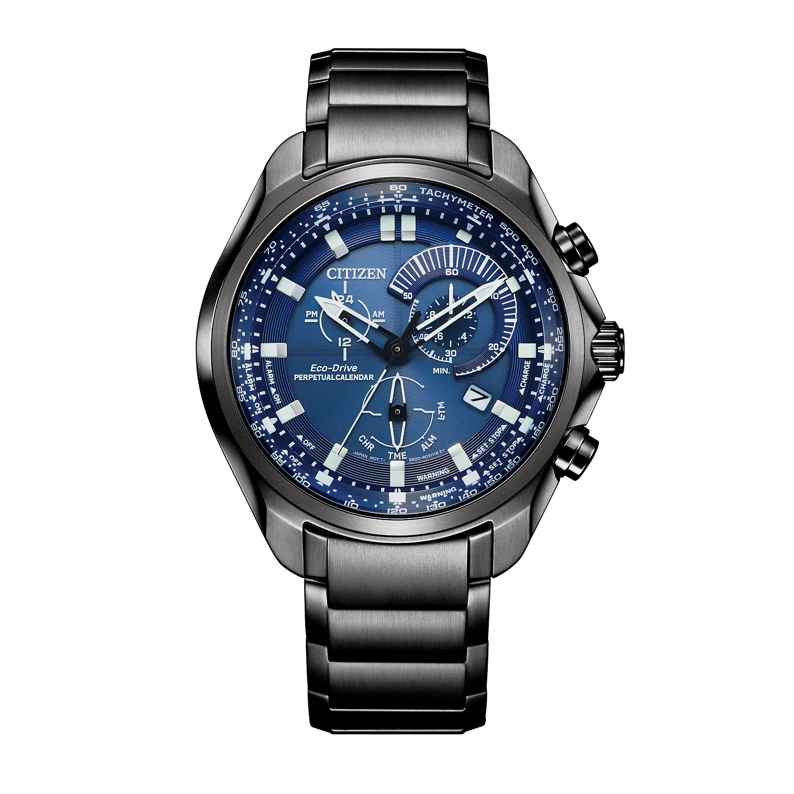 BL5607-54L Reloj Citizen Sport Chronograph de hombre pulsera de metal 43 mm Eco-drive