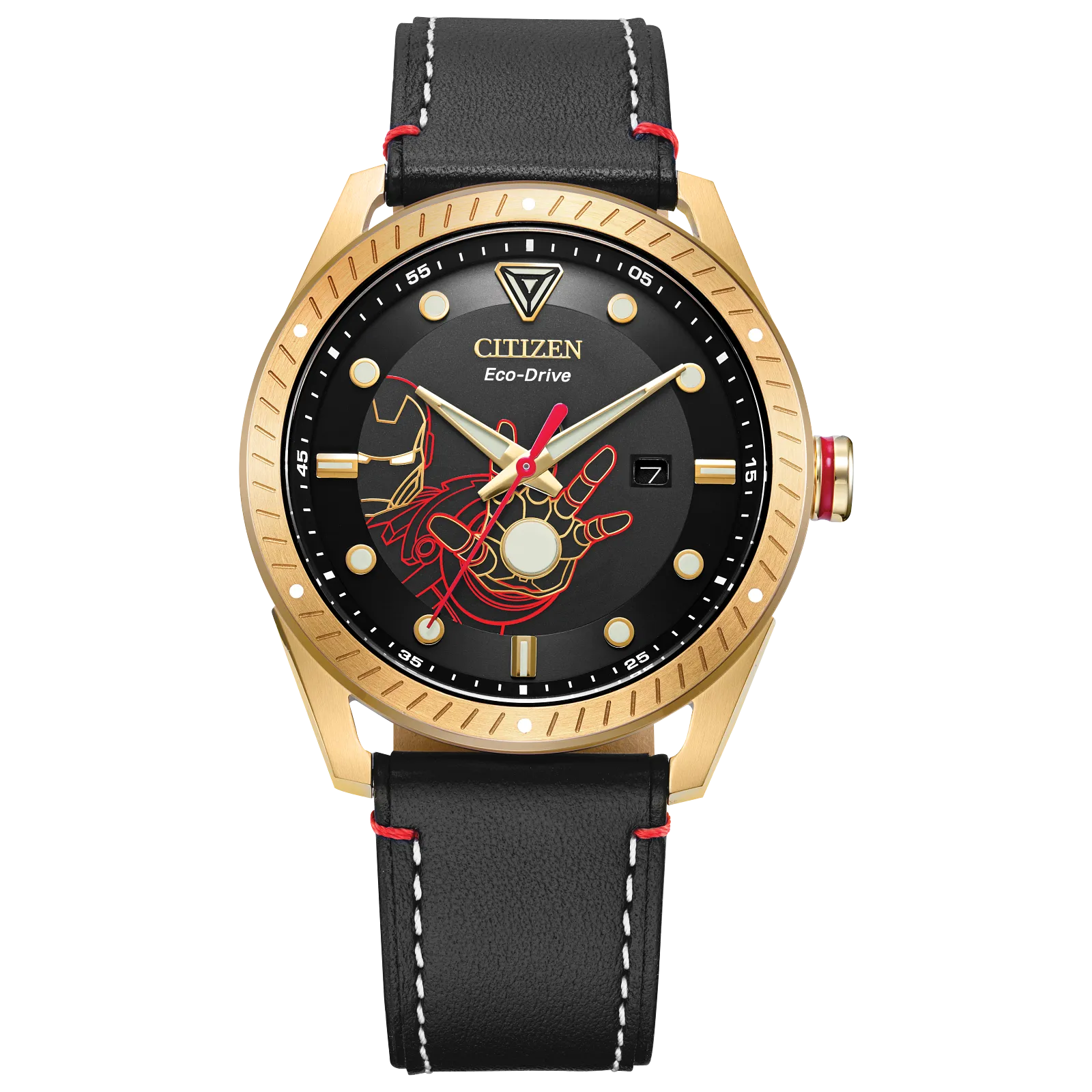 BM6992-09W Citizen Tony Stark Marvel Edition pulsera de cuero Eco-drive