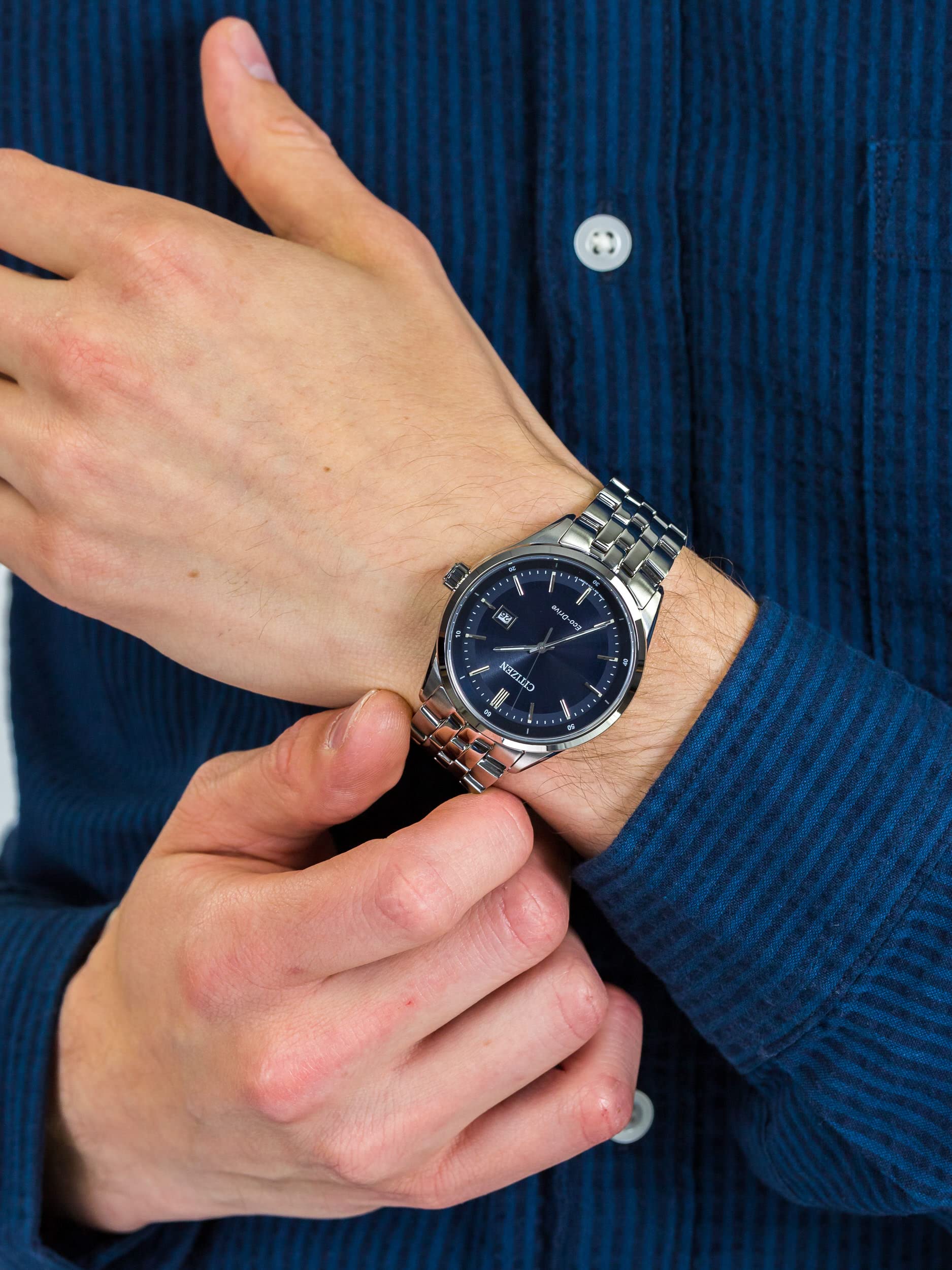 BM7251-53L Eco-drive Citizen Reloj para Hombre banda de metal - Image 4
