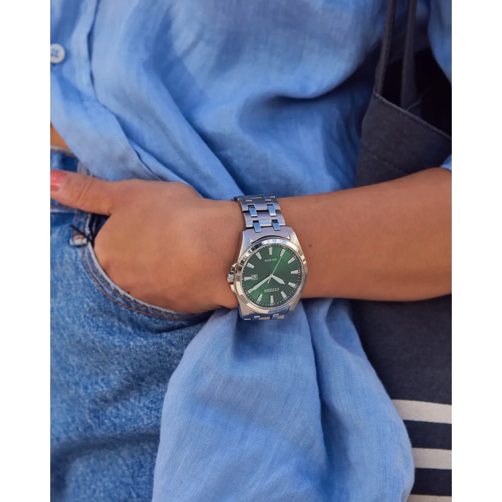 BM7530-50X Reloj Citizen Peyten Eco-drive unisex pulsera de acero inoxidable - Image 2